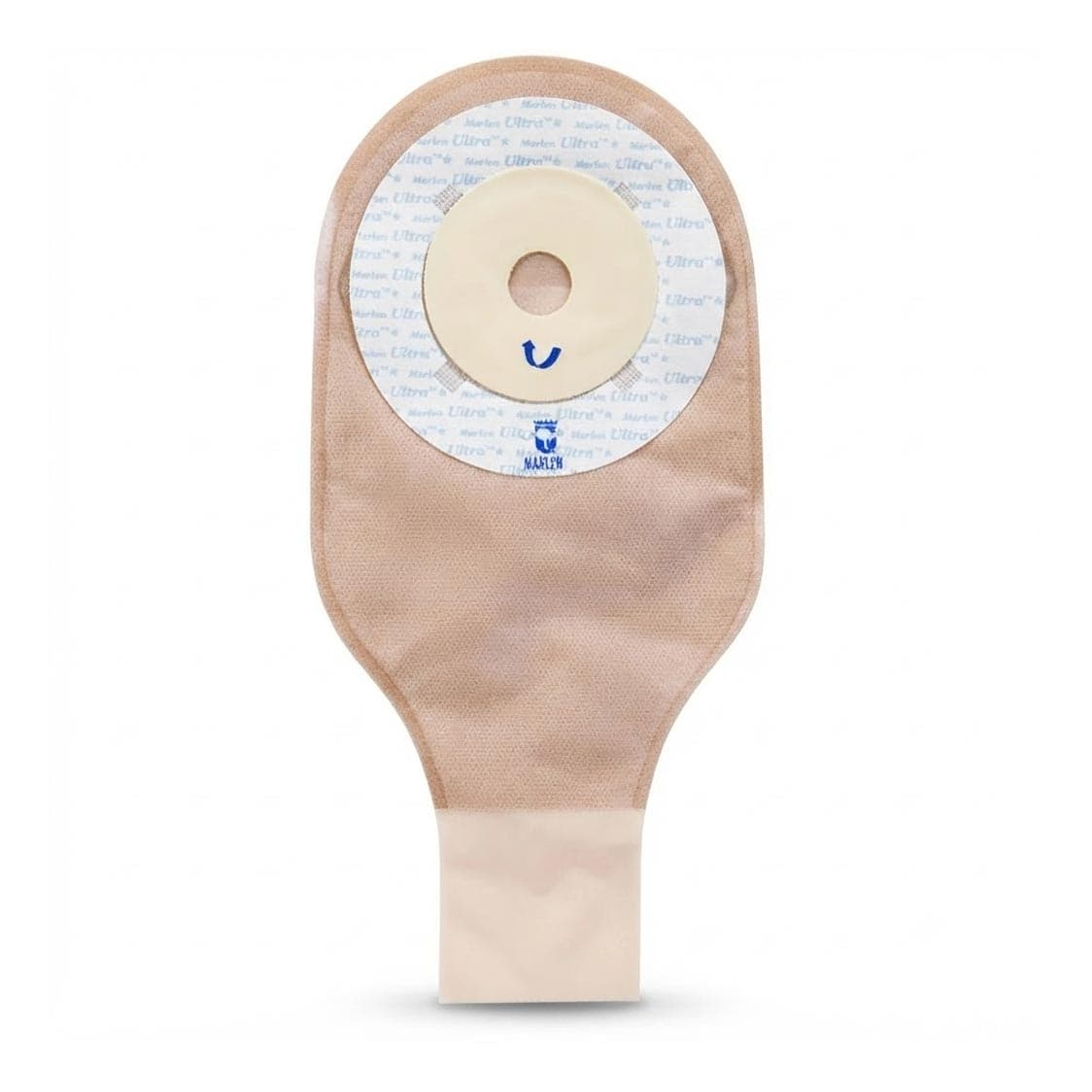UltraLite 1-Piece Shallow Convex Drainable Pouch with Kwik-Klose 1-1/8 Inch - Box of 10 - Image 1