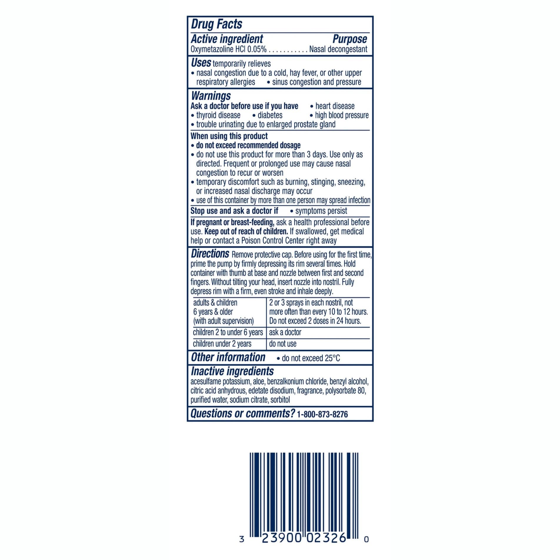 Vicks Sinex Severe Ultra Fine Nasal Spray, 0.05 %, 0.5 oz - Each - Image 3