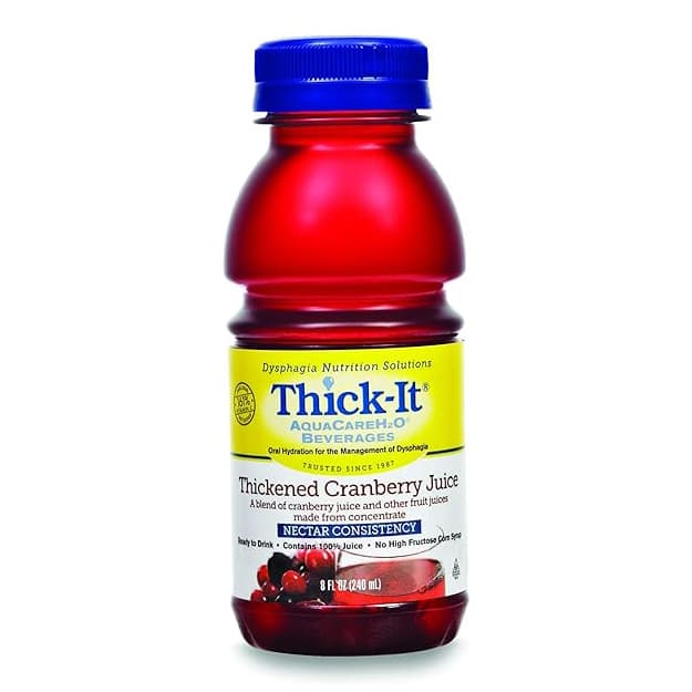 Kent Precision Thick-It AquaCareH2O Thickened, Cranberry Juice, Nectar Consistency, 8 oz - Each - Image 1