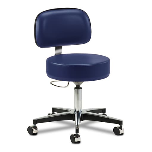 Clinton 5-Leg Black Accented Aluminum Base Stool - Image 2