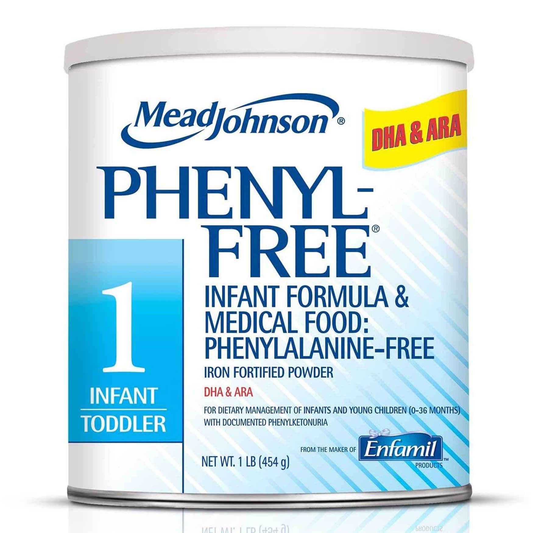 Phenyl-Free 1 Diet Powder for Infant and Toddlers, 1 lb, Powder - Case of 6 - Image 1