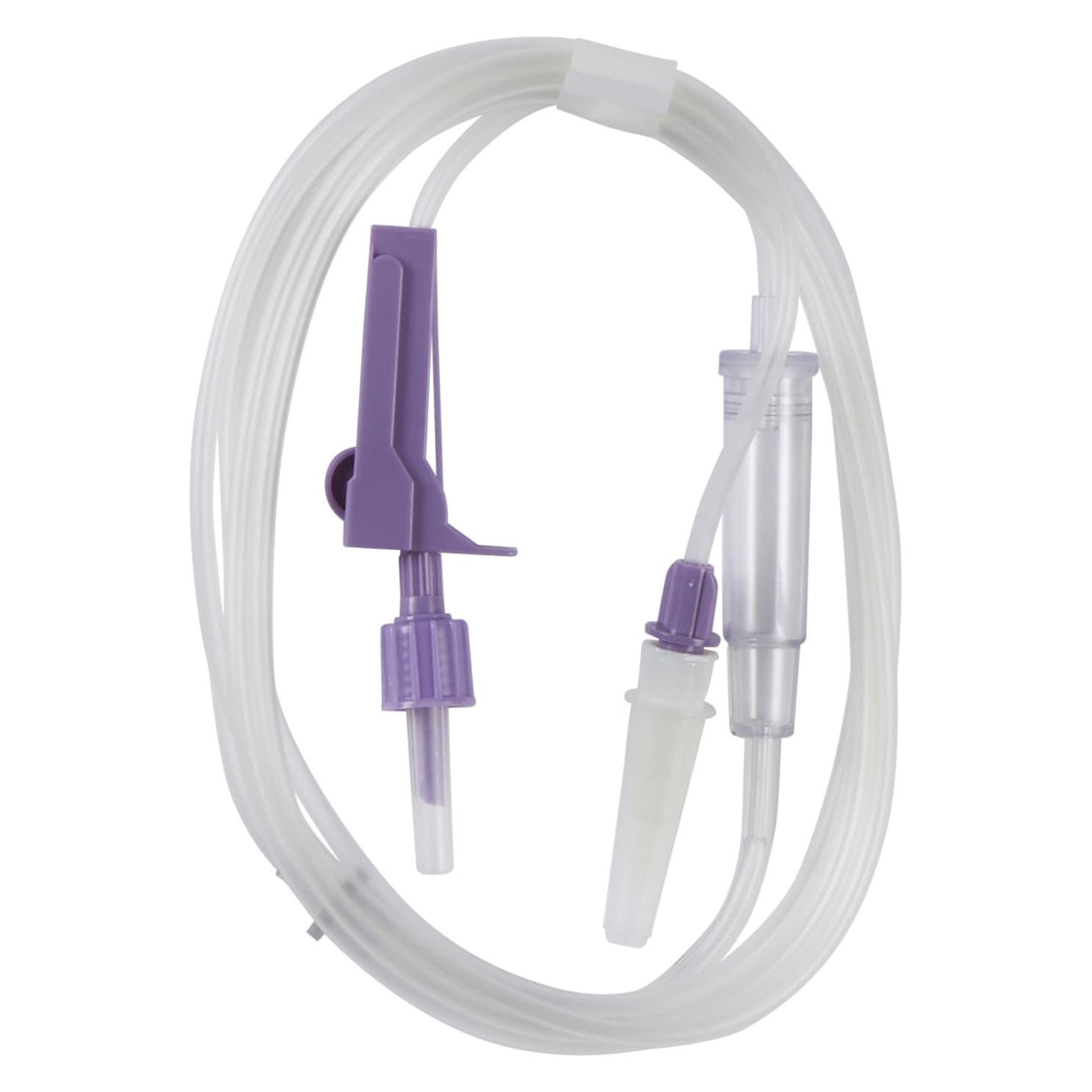 AMSure Enteral Feeding Pump Spike Set with ENFit Connectors - Image 1