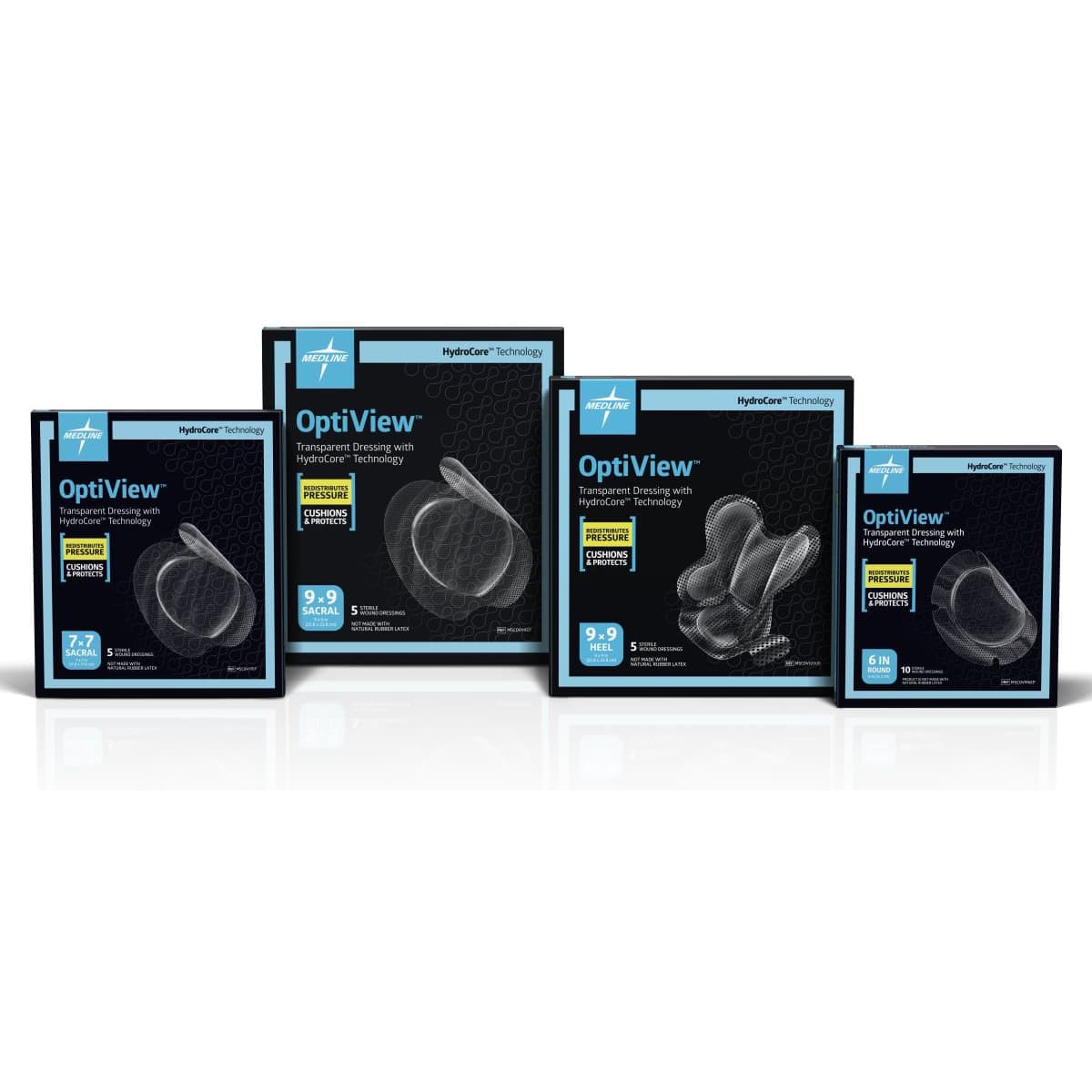 Medline OptiView Transparent HydroCore Wound Dressing