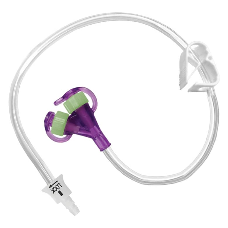 AMT G-JET Dual ENFit Y-Port Extension Set, 12" Straight Connector - Case of 10 - Image 1