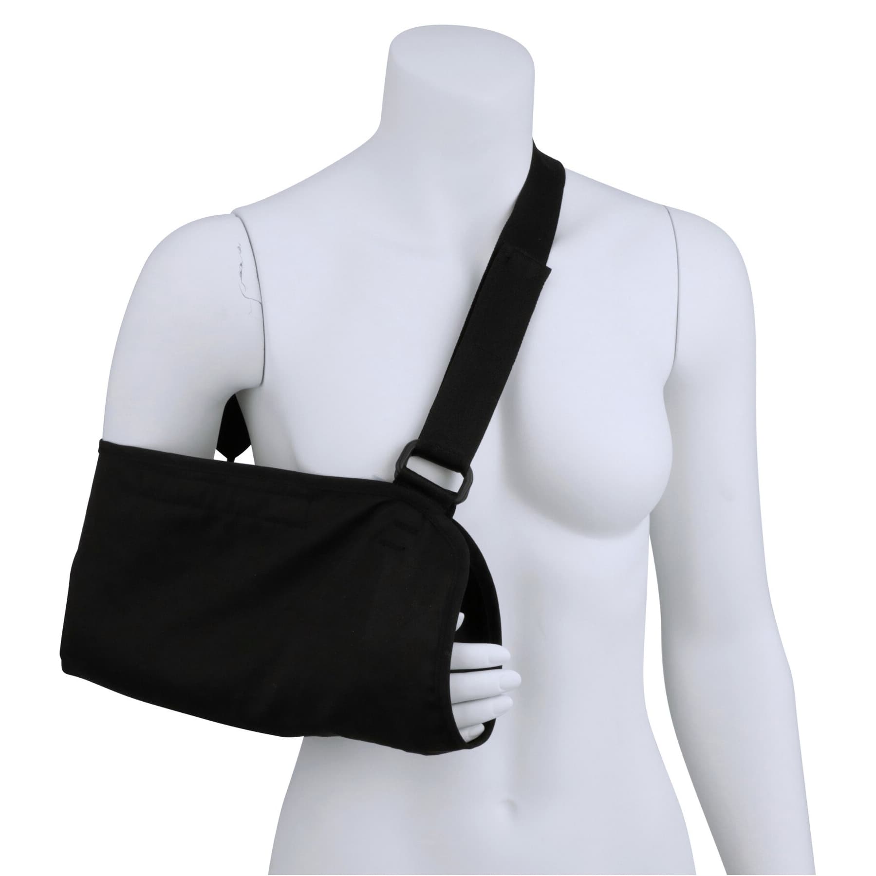 McKesson Arm Sling Left-Right, Black, 7 X 18 Inch, Buckle Closure - Each - Image 1