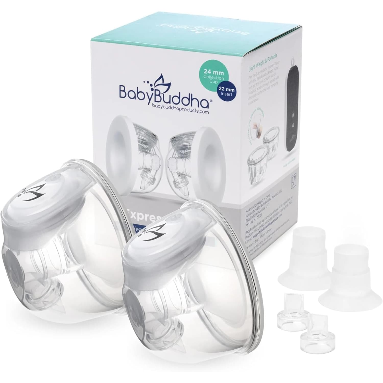 BabyBuddha Hands Free Expression Cups, 24mm/22mm - Each - Image 1