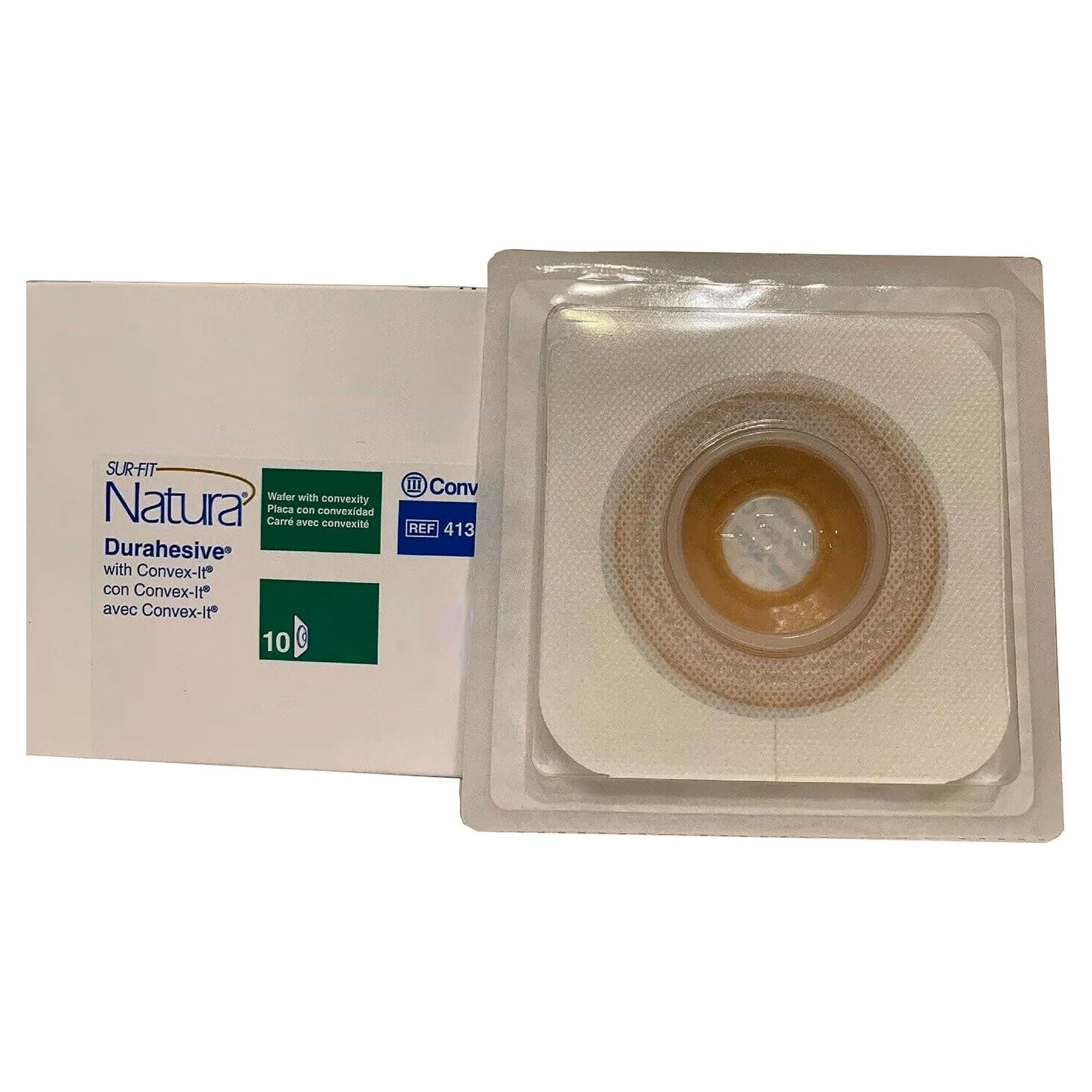 Natura Durahesive Moldable Skin Barrier with Accordion Flange, 1-5/8" - Box of 10 - Image 1