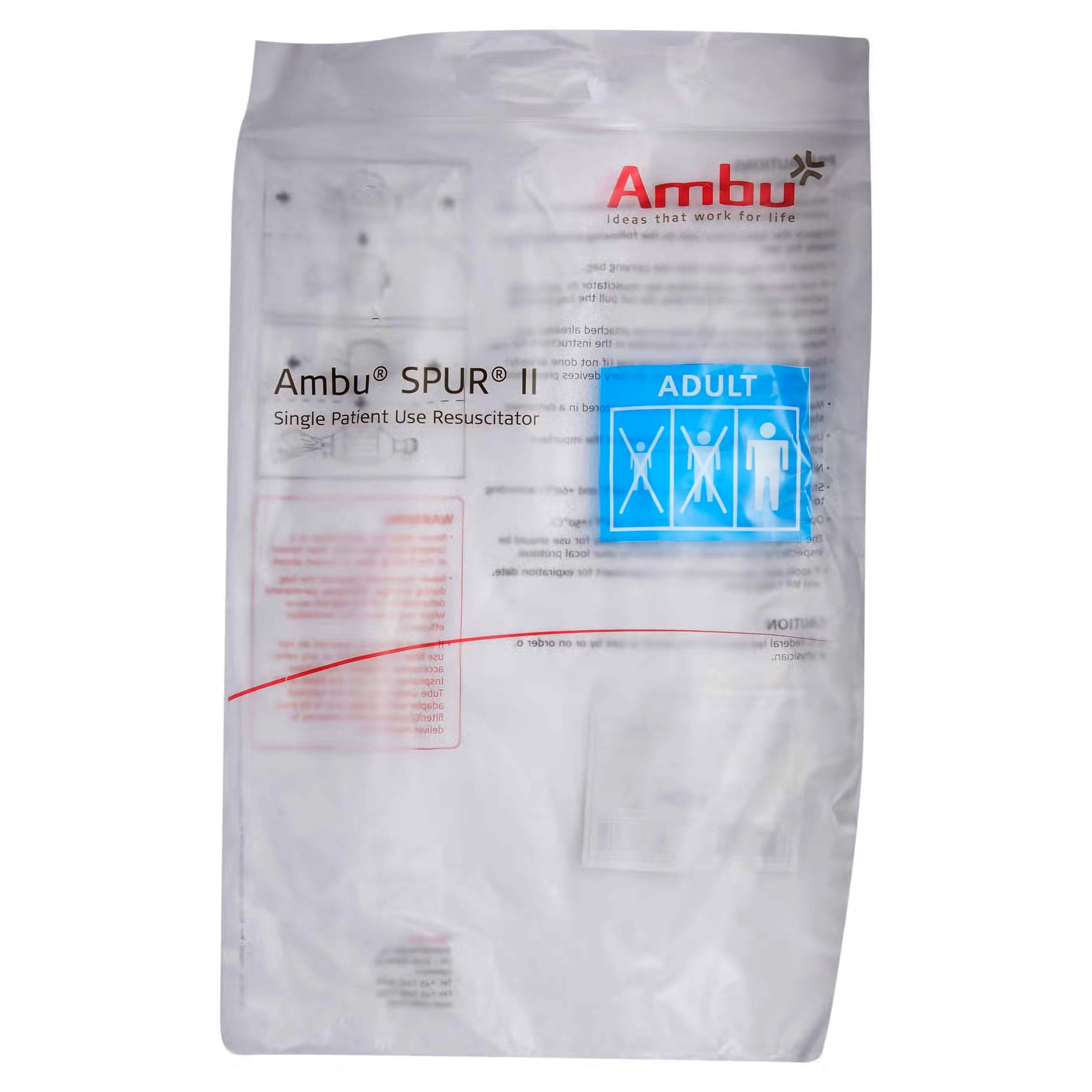 Spur II Resuscitator Disposable Adult - Image 2