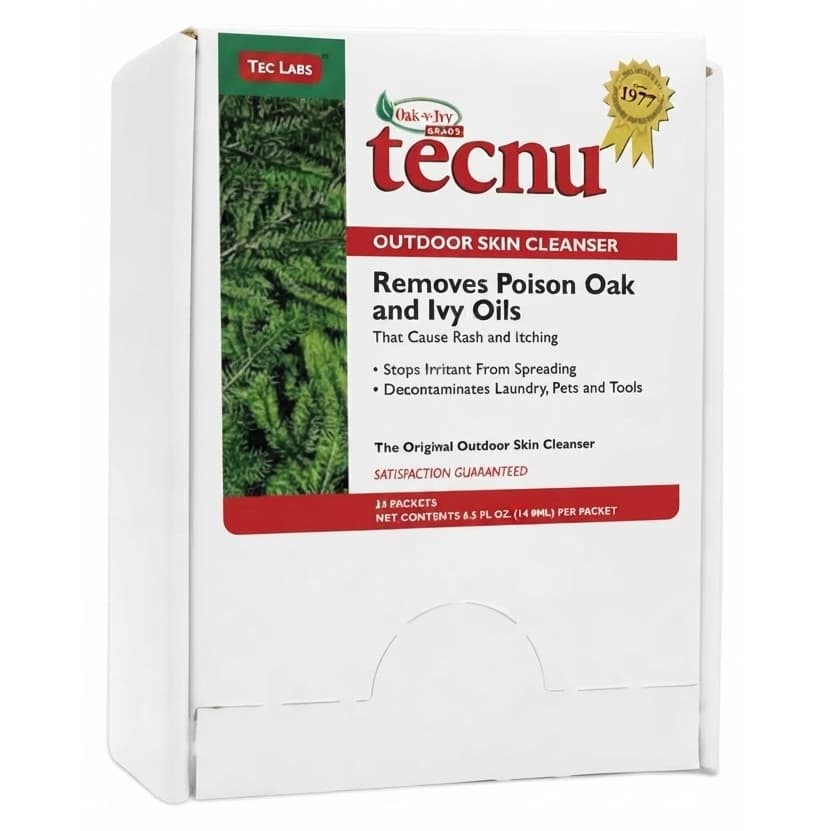 Tecnu Itch Relief Powder, 0.5 oz - Box of 50 - Image 1