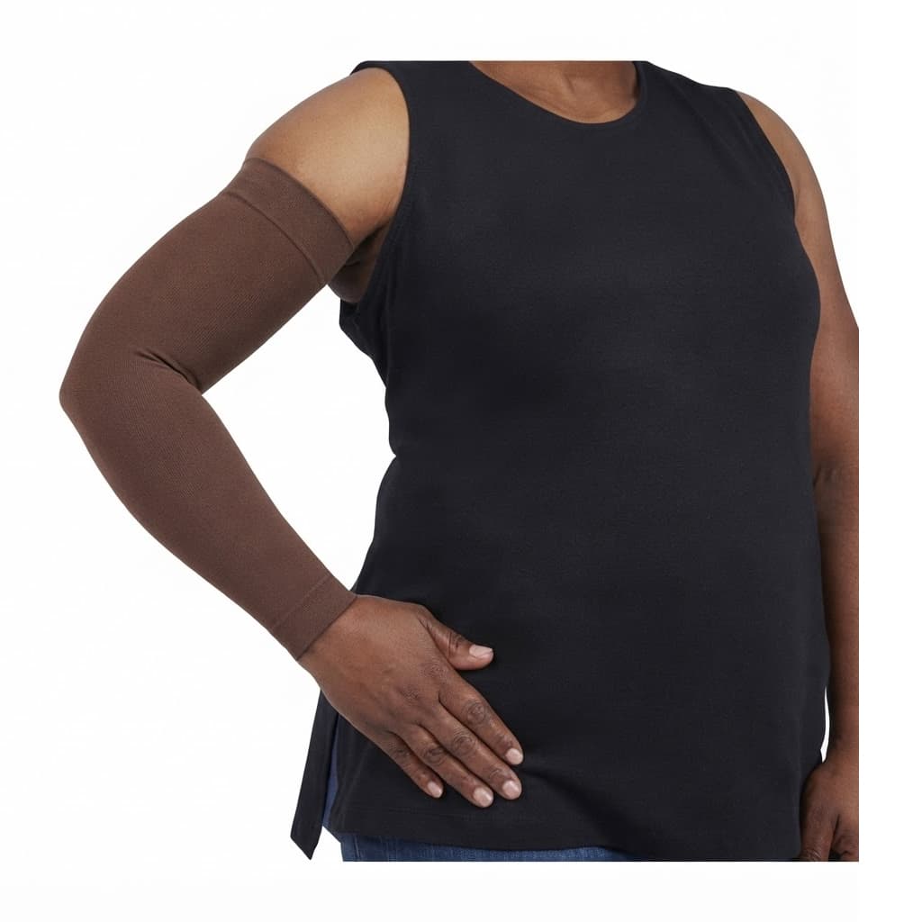 Mediven Harmony Arm Sleeve Extra Wide With Knit Band, 20-30mmHg, Size II, Java - Each - Image 1