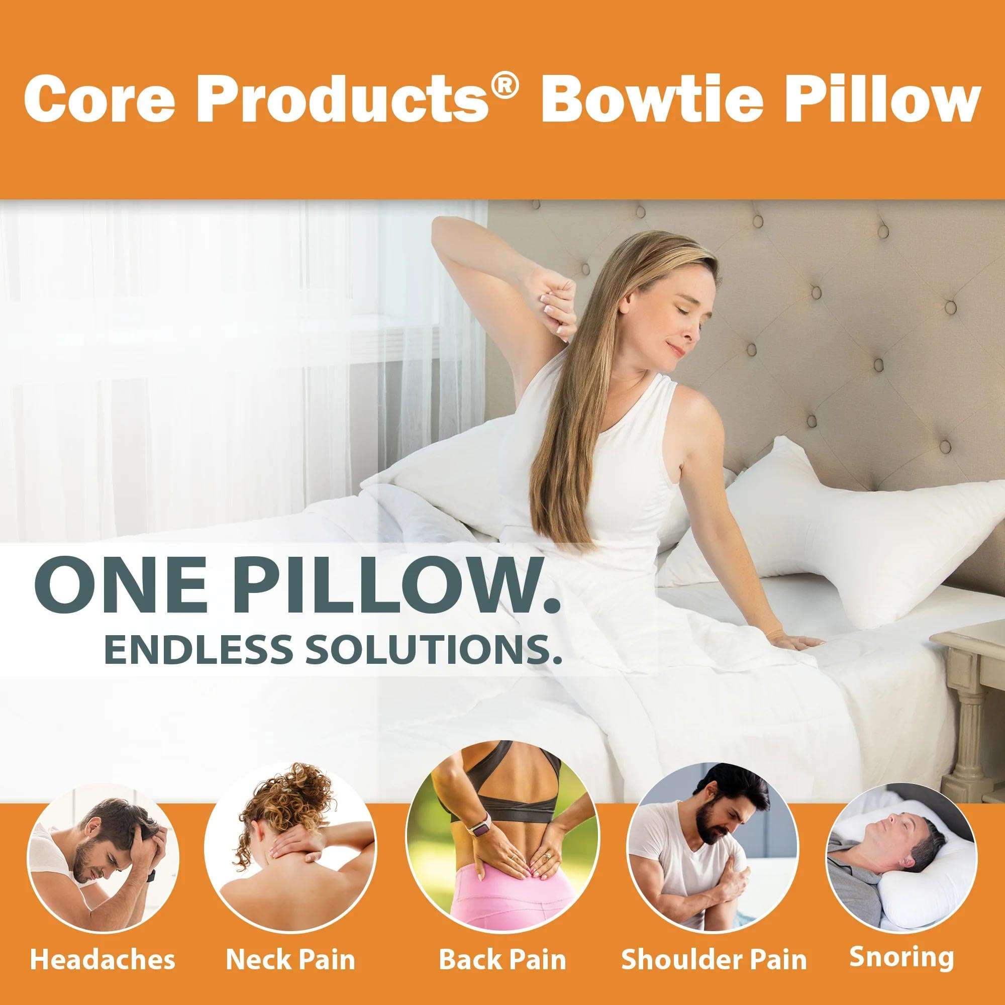 Core Bowtie Cervical Support Pillow - Image 2