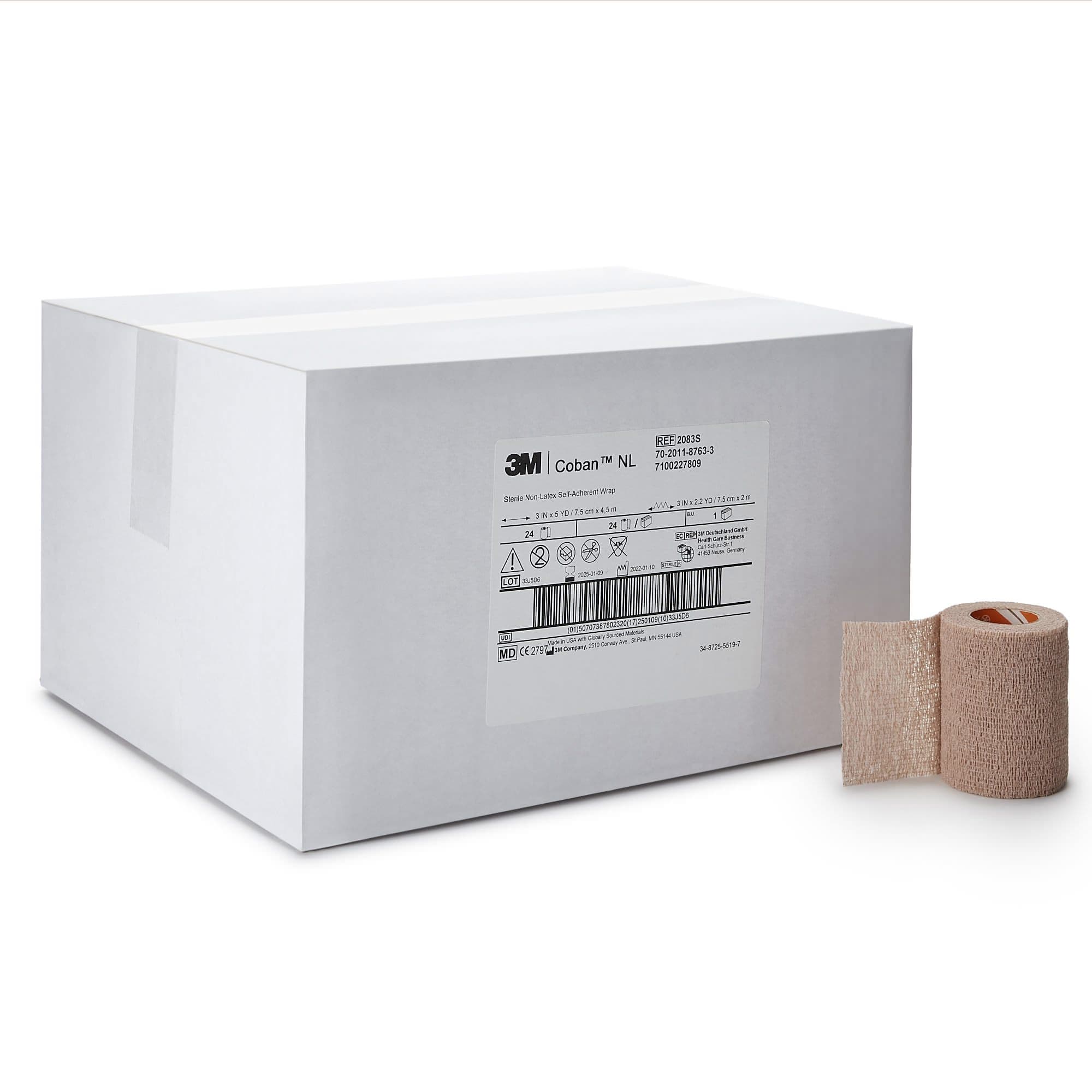 3M Coban LF Sterile Cohesive Bandage, Tan - Image 4