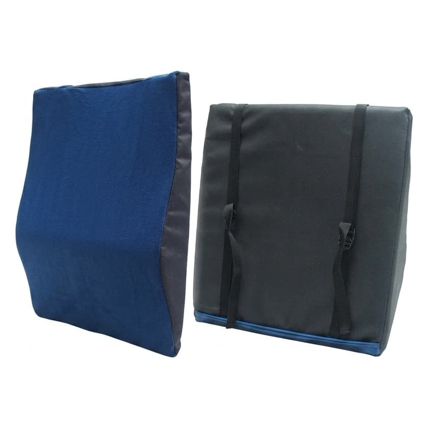 Drive Medical Products Premier One Wheelchair Back Cushion with Stretch, 16" W x 17" H - Image 1