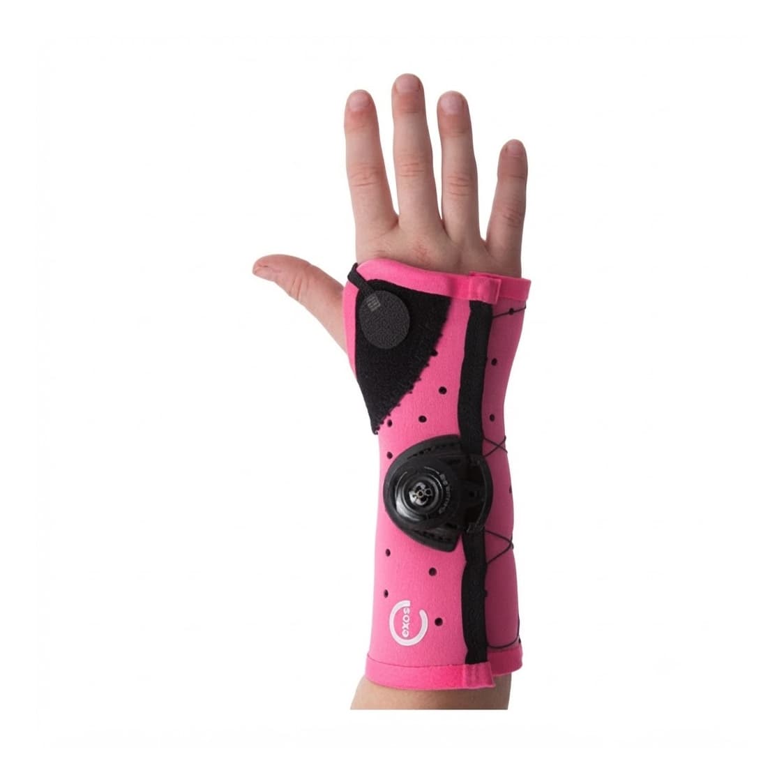 Exos Open Thumb Short Arm Fracture Brace, Pink, Right Arm, Extra Small - Each - Image 1