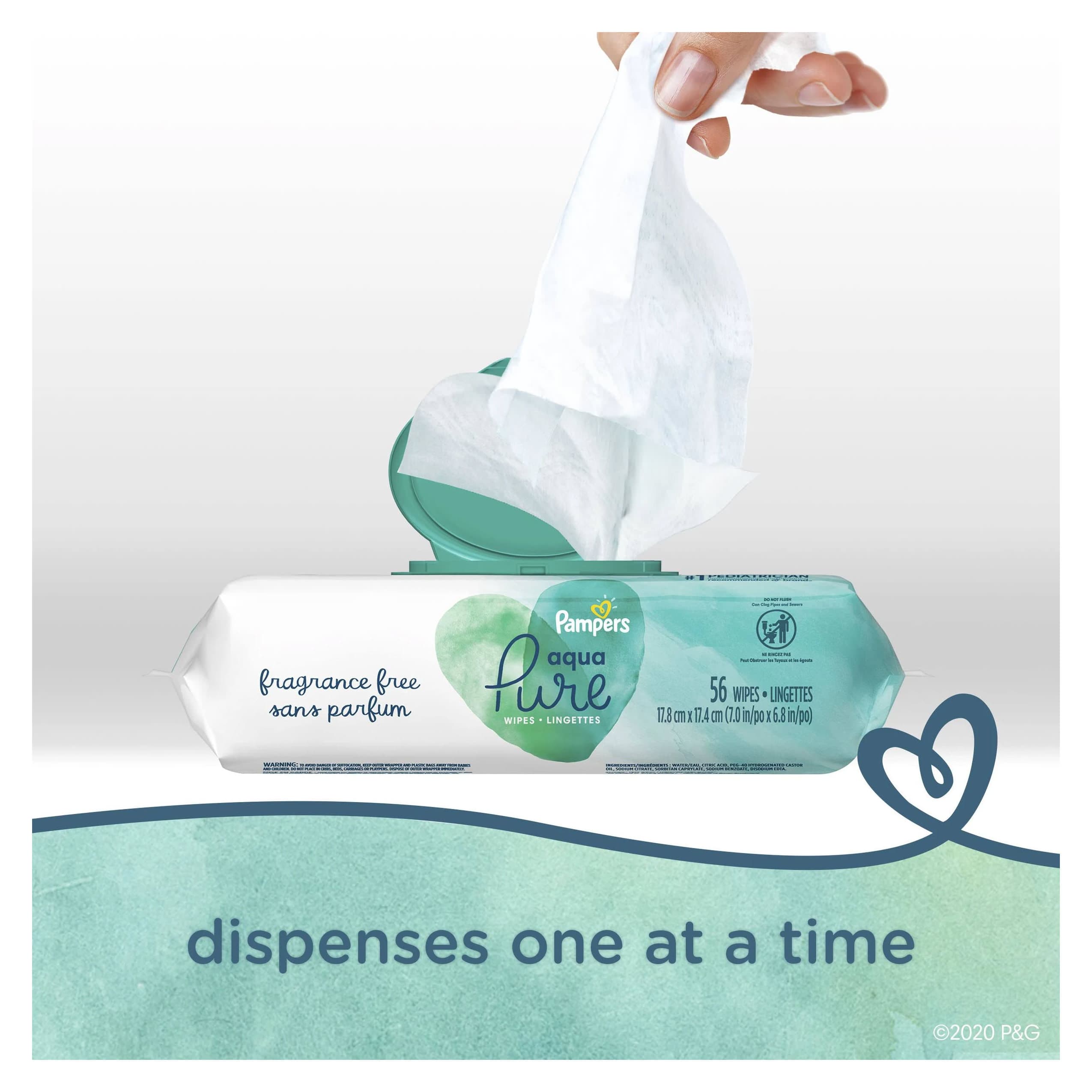 Pampers Aqua Pure Baby Wipes - Image 3