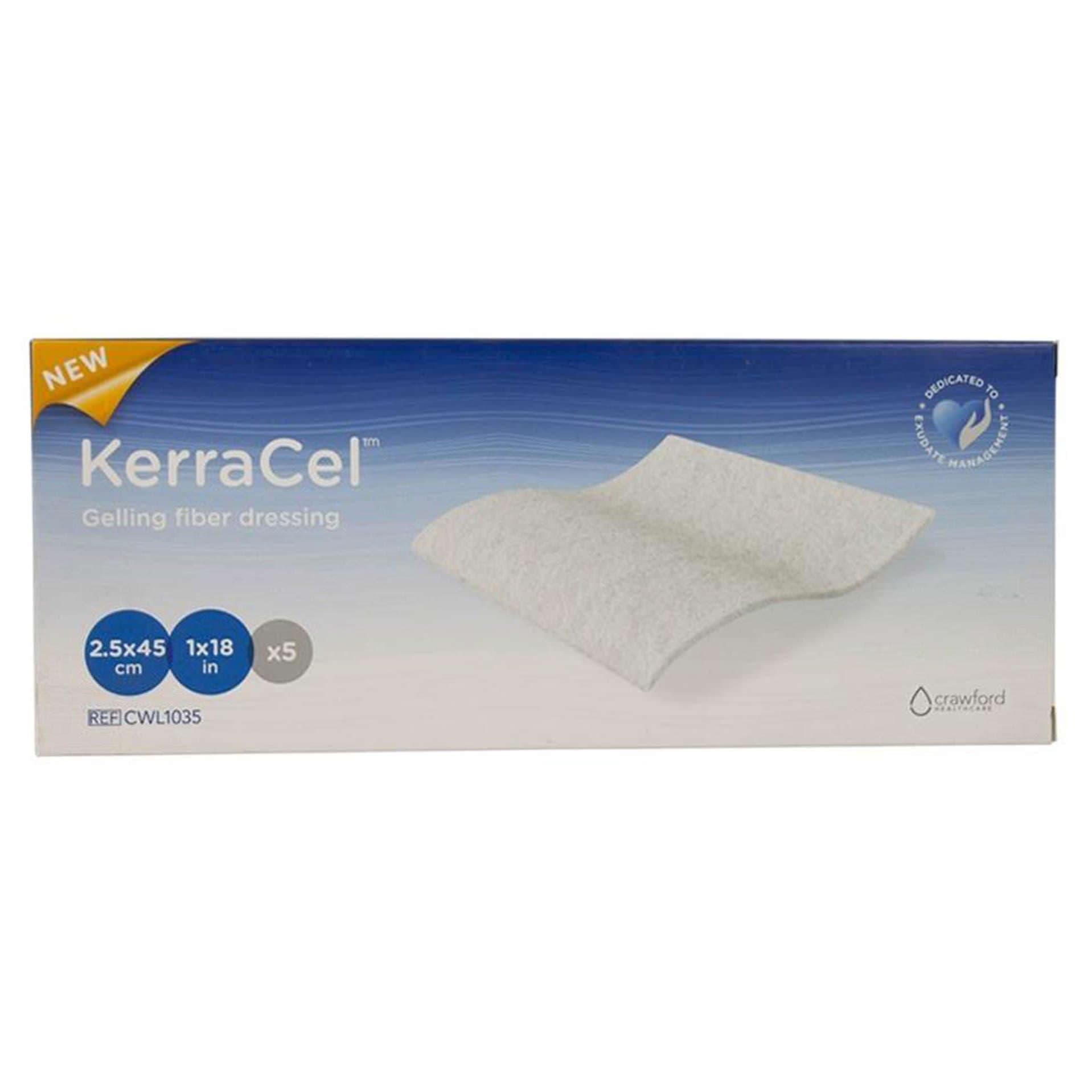 3M KerraCel Gelling Fiber Ribbon Dressing, 1 x 18 Inch - Case of 50 - Image 1