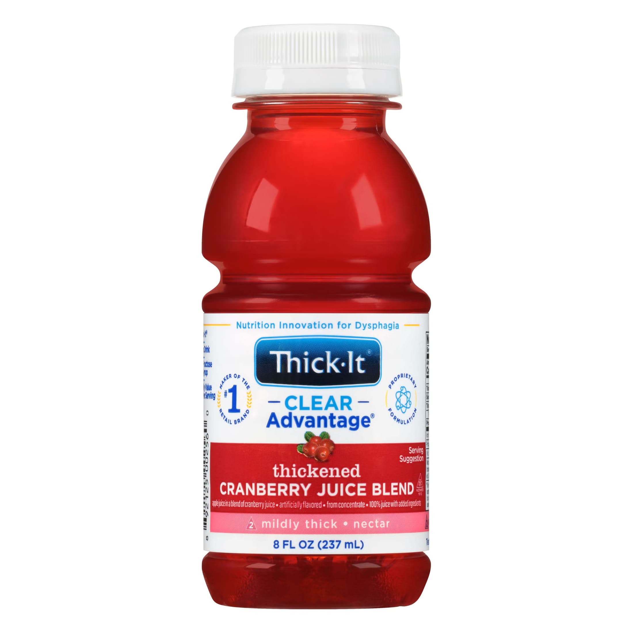 Thick-It Clear Advantage Nectar Thickened Beverage, Cranberry, 8 oz - Each - Image 1