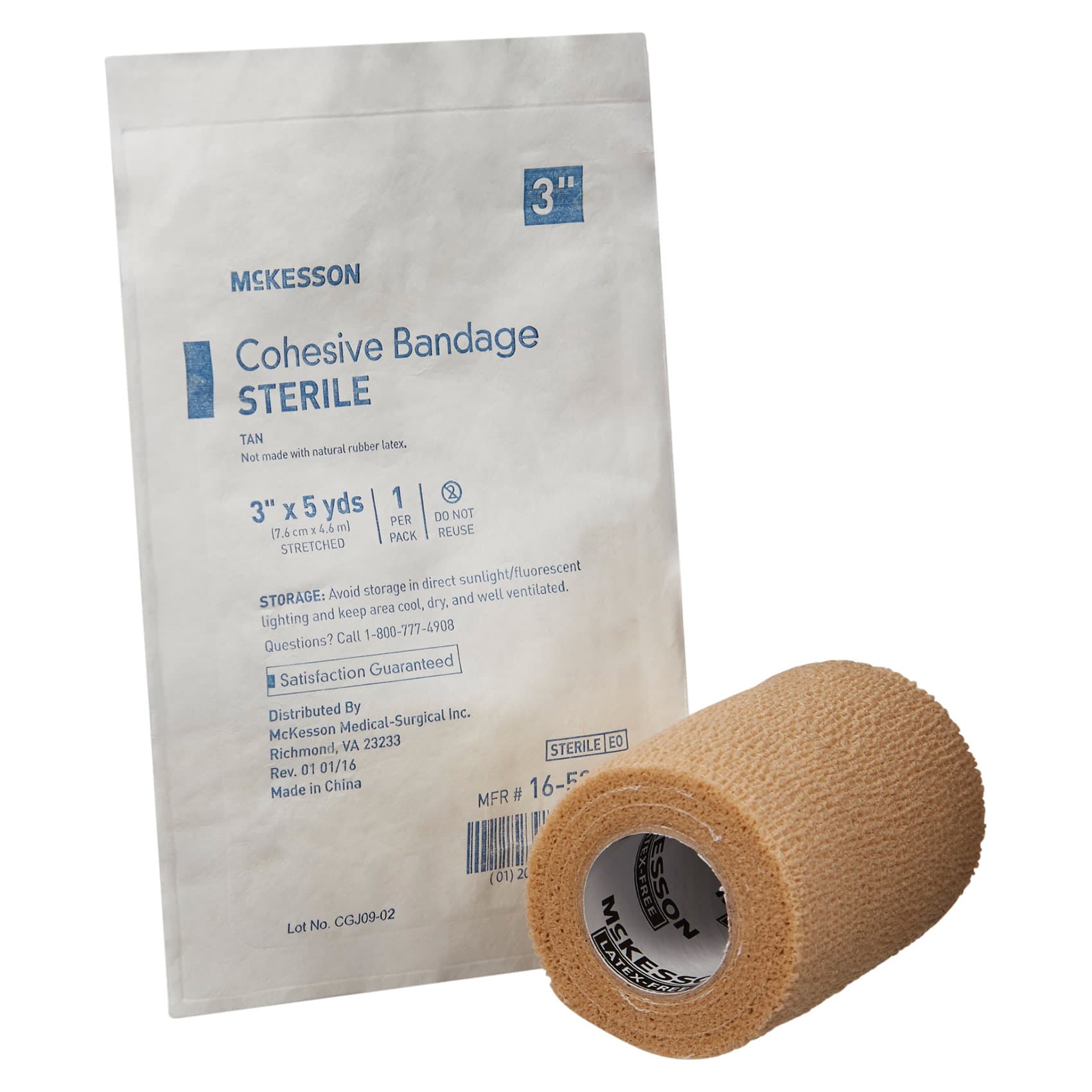 McKesson Cohesive Bandage Tan Sterile - Image 2