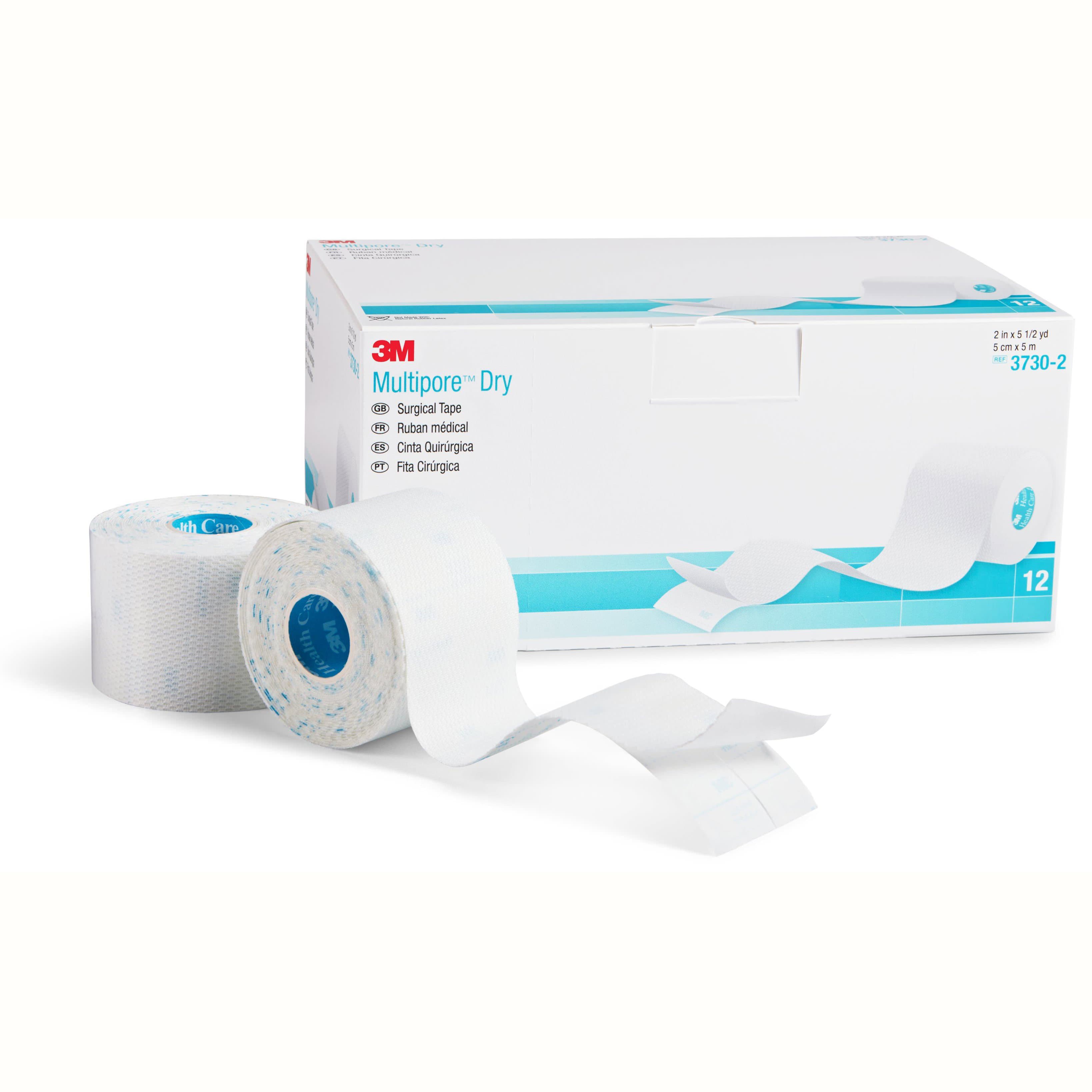 3M Multipore Dry Surgical Tape, 2" x 5-1/2 yards - Case of 48 - Image 1