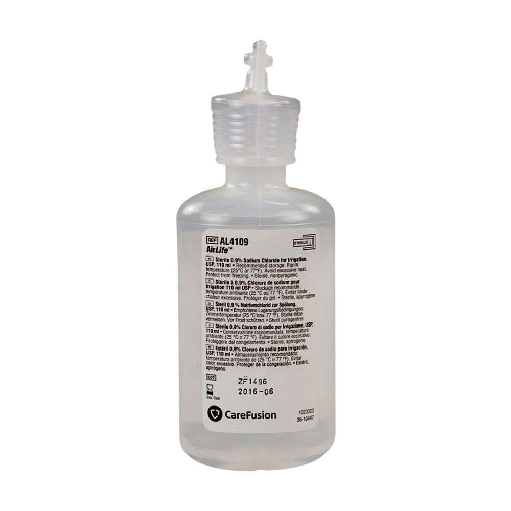 AirLife Irrigation Solution 0.9% Sodium Chloride, 100 mL - Case of 25 - Image 1