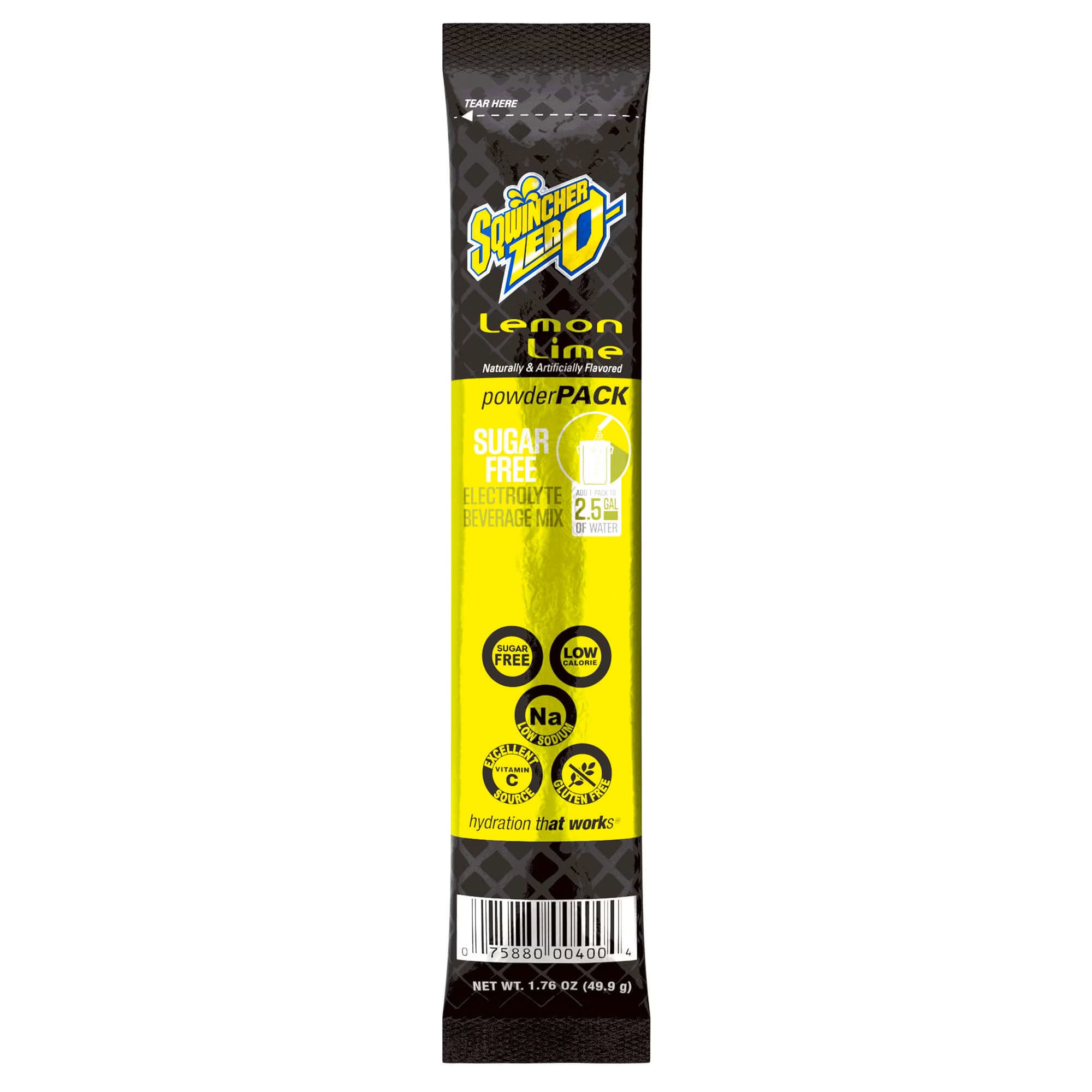 Sqwincher Zero Electrolyte Replenishment Drink Mix, Lemon-Lime - Case of 32 - Image 1