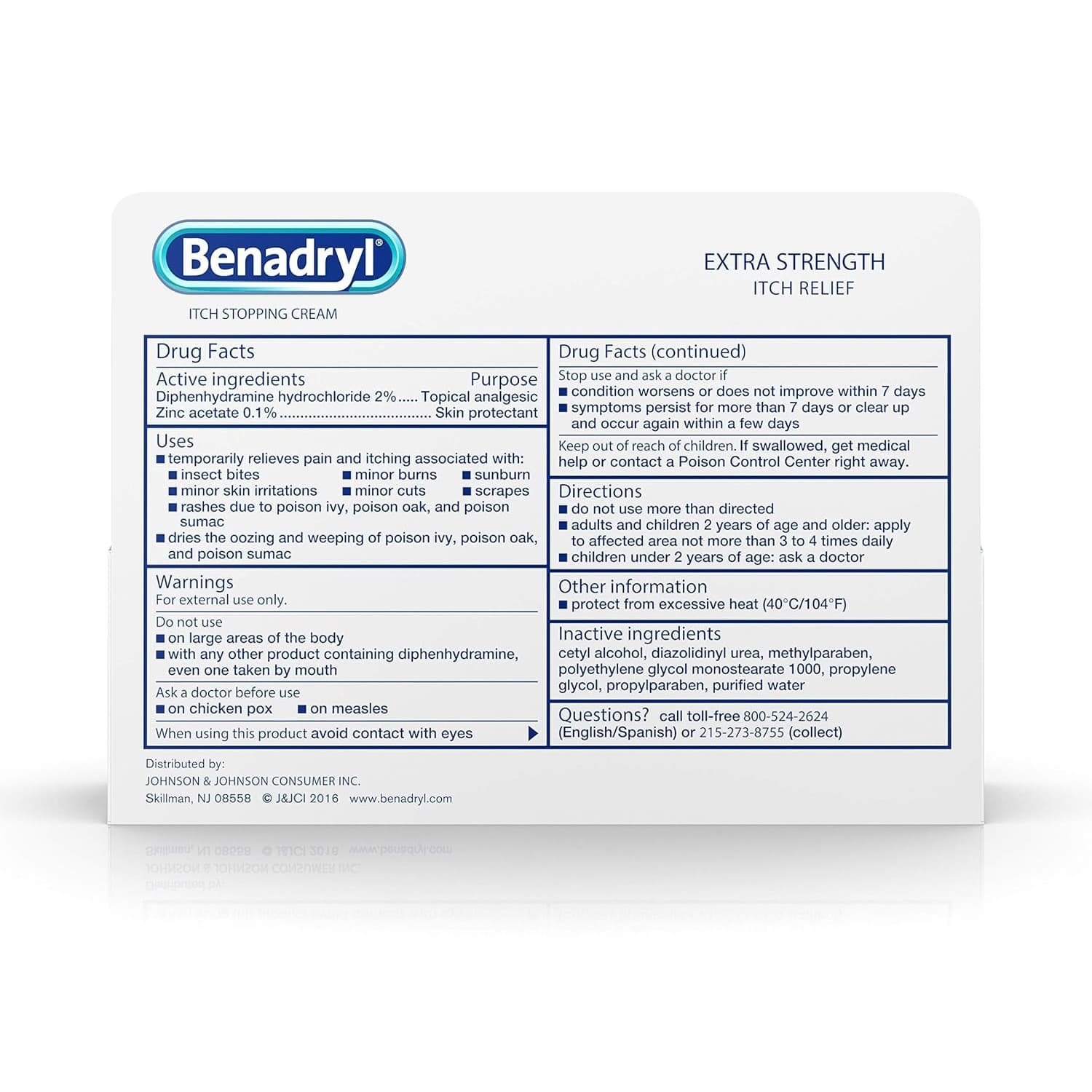 Benadryl Extra Strength Itch Stopping Cream, 1 oz - Each - Image 2