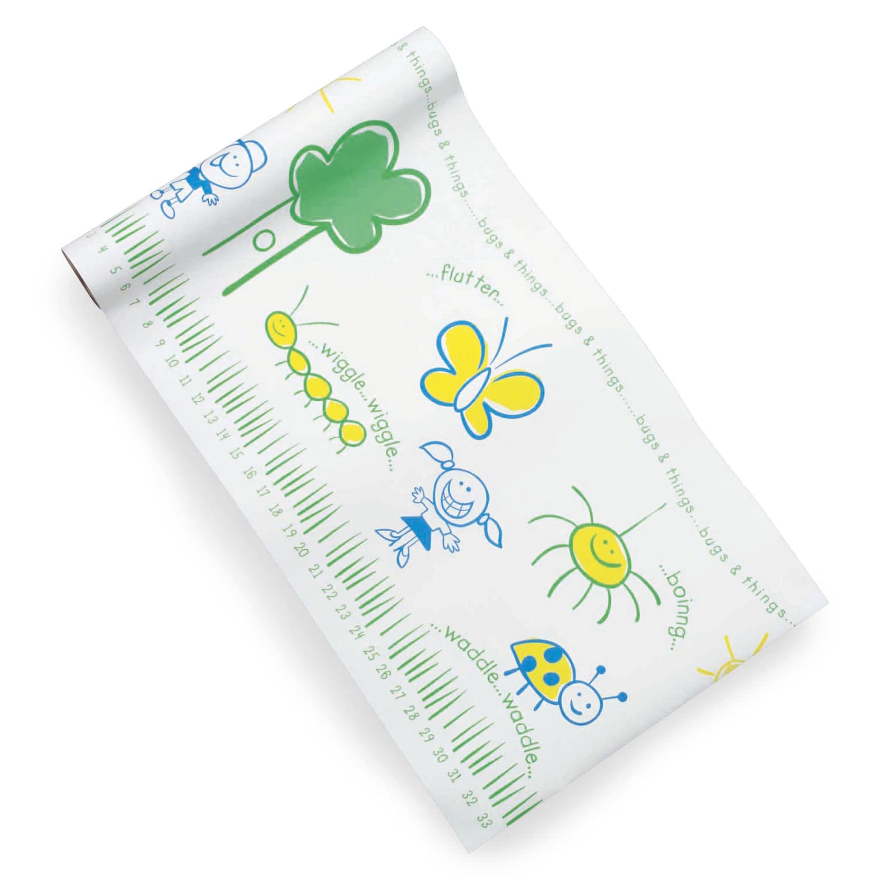 McKesson Table Paper Smooth, Print (Bugs and Things), 225 Foot Length, 18 Inch Width - Case of 6 - Image 1