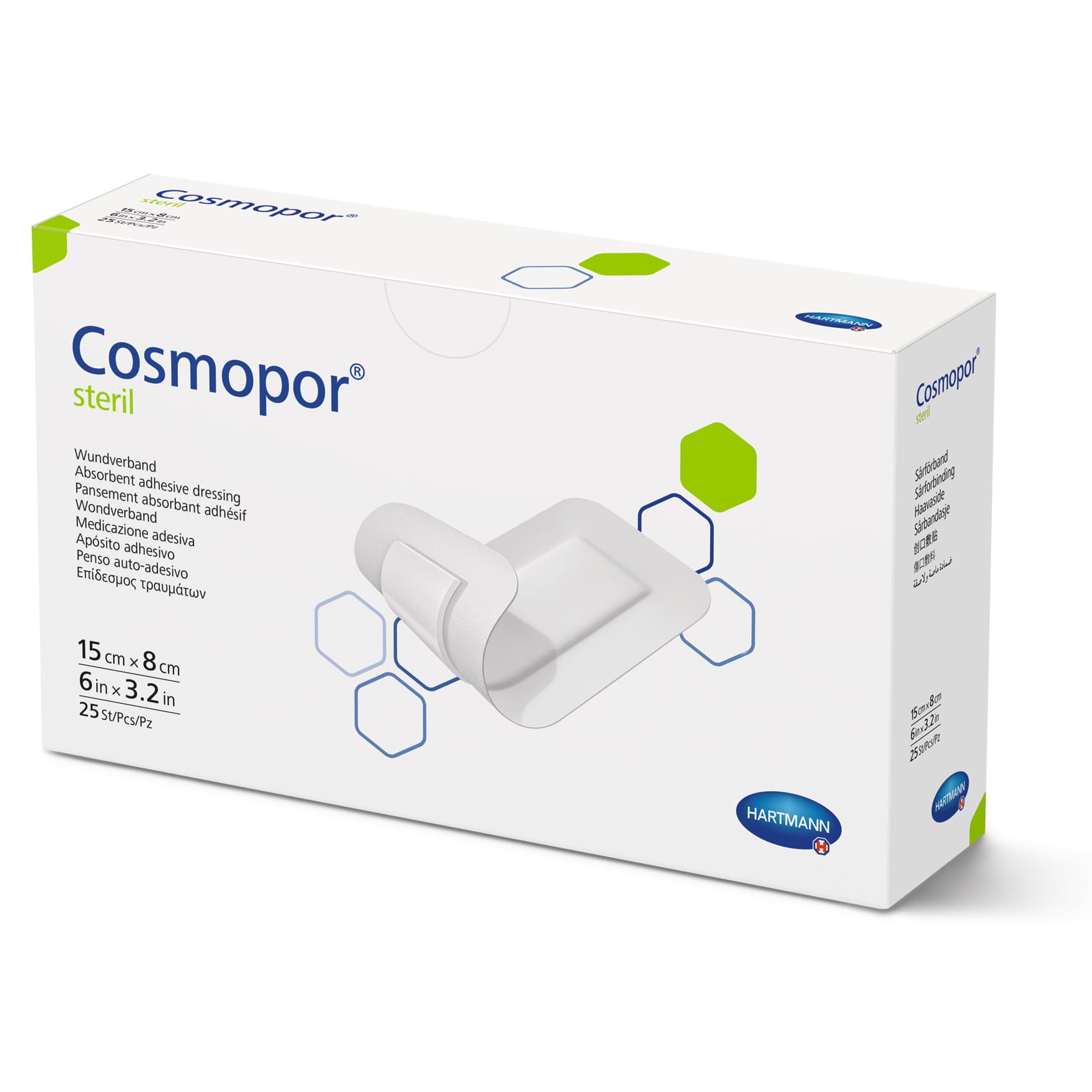 Cosmopore Adhesive Dressing, 3-1/5 x 6 Inch - Box of 25 - Image 1