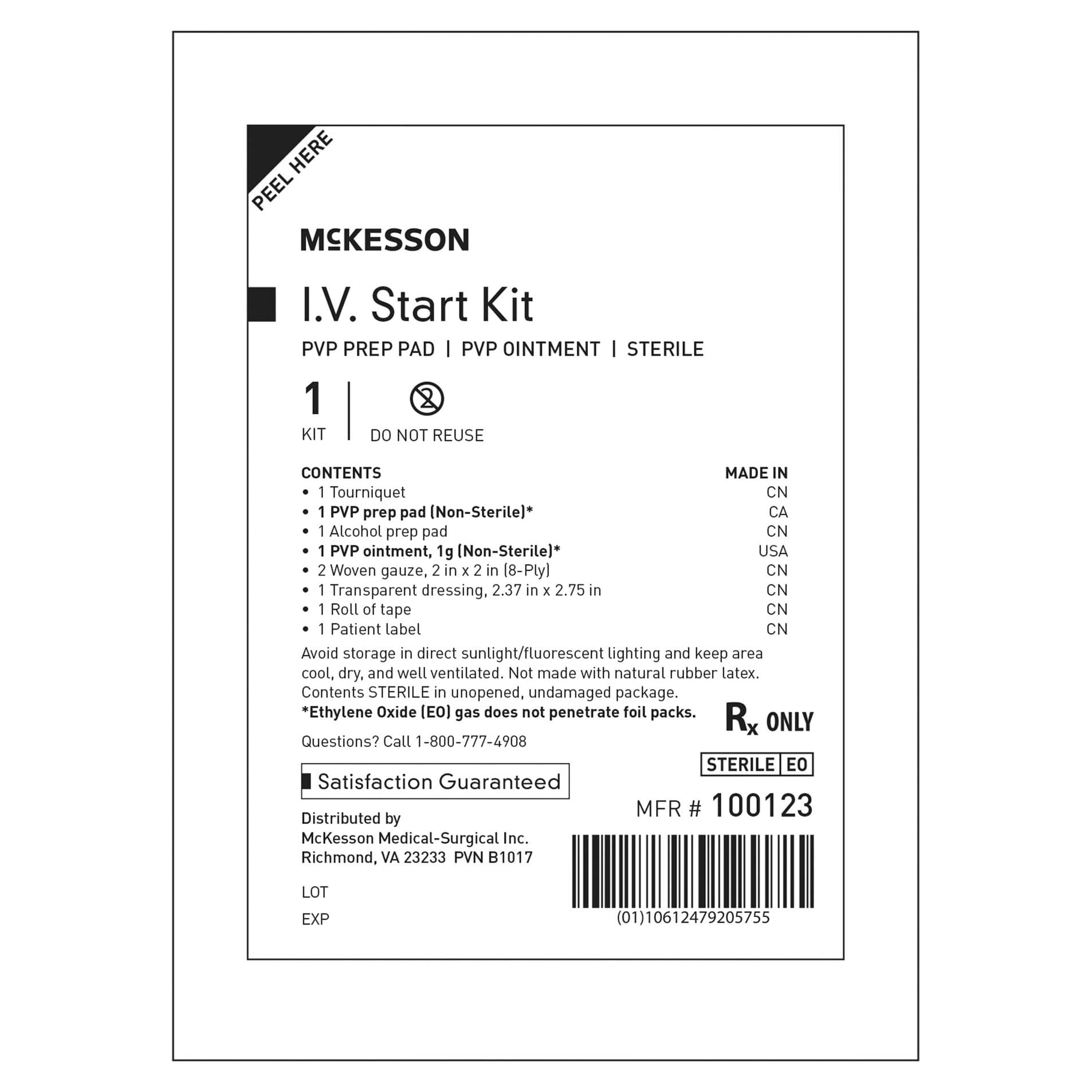 McKesson I.V. Start Kit with Transparent Dressing - Image 3