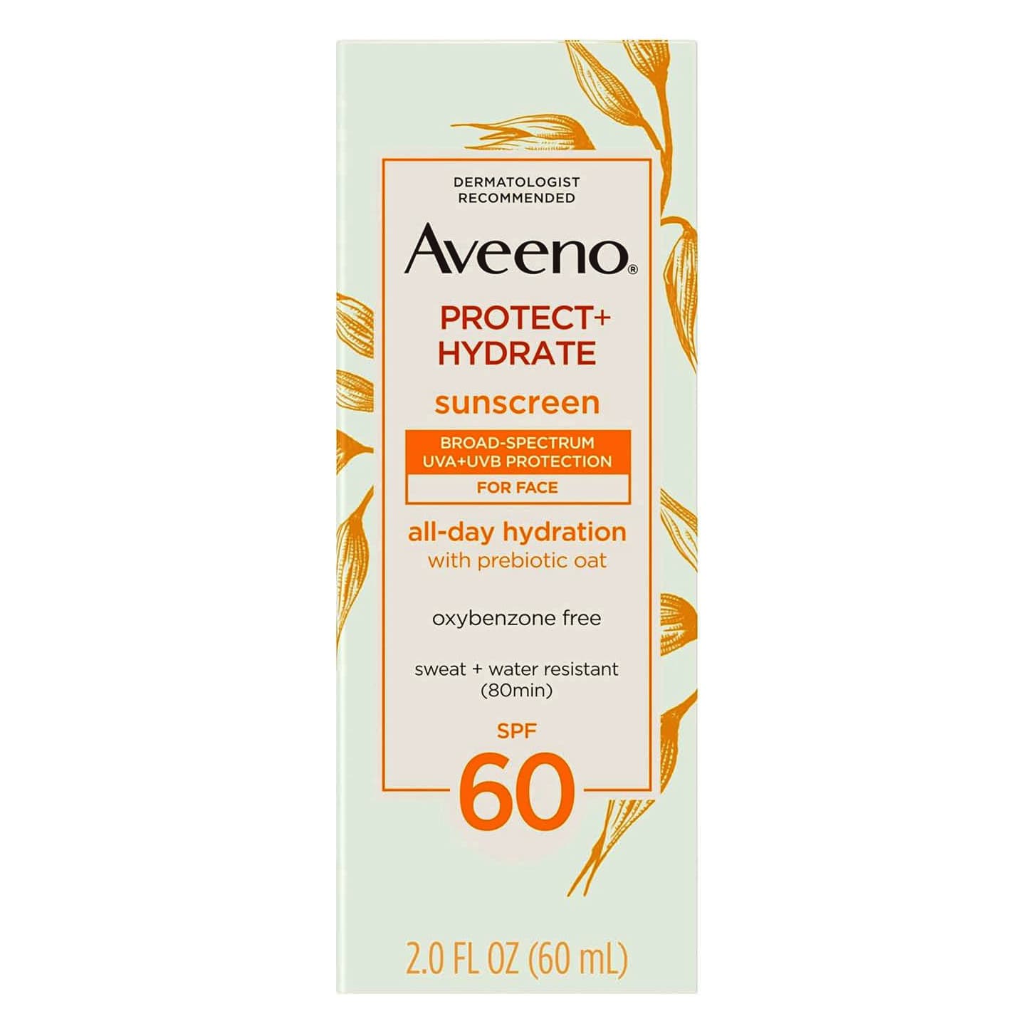 Aveeno Protect + Hydrate Moisturizing Face Sunscreen, SPF 60, 2 oz - Each - Image 1