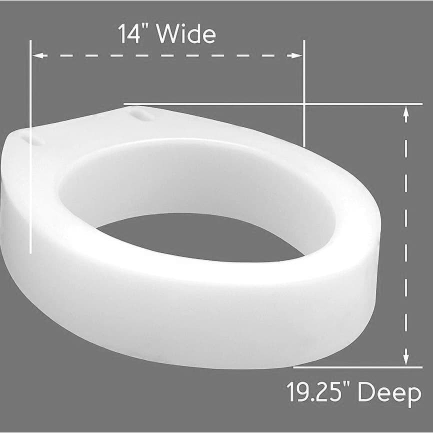 Carex Toilet Seat Elevator for Elongated and Standard Toilet Seat - Image 5