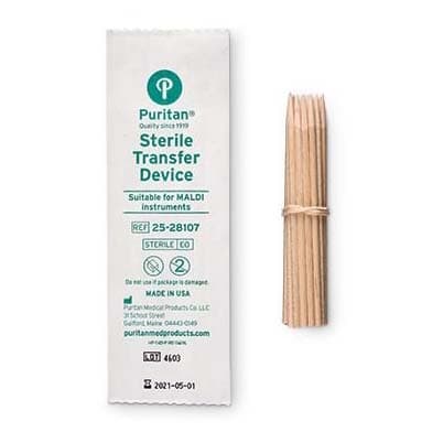 Puritan Sterile Pointed Wooden Transfer Device, 3 Inch - Image 2