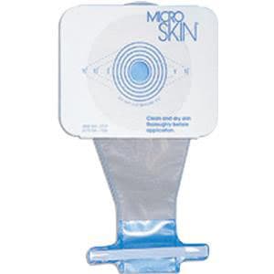 Cymed 1-Piece 7" Pediatric Drainable Pouch, Plain Barrier, Clear - Box of 10 - Image 1