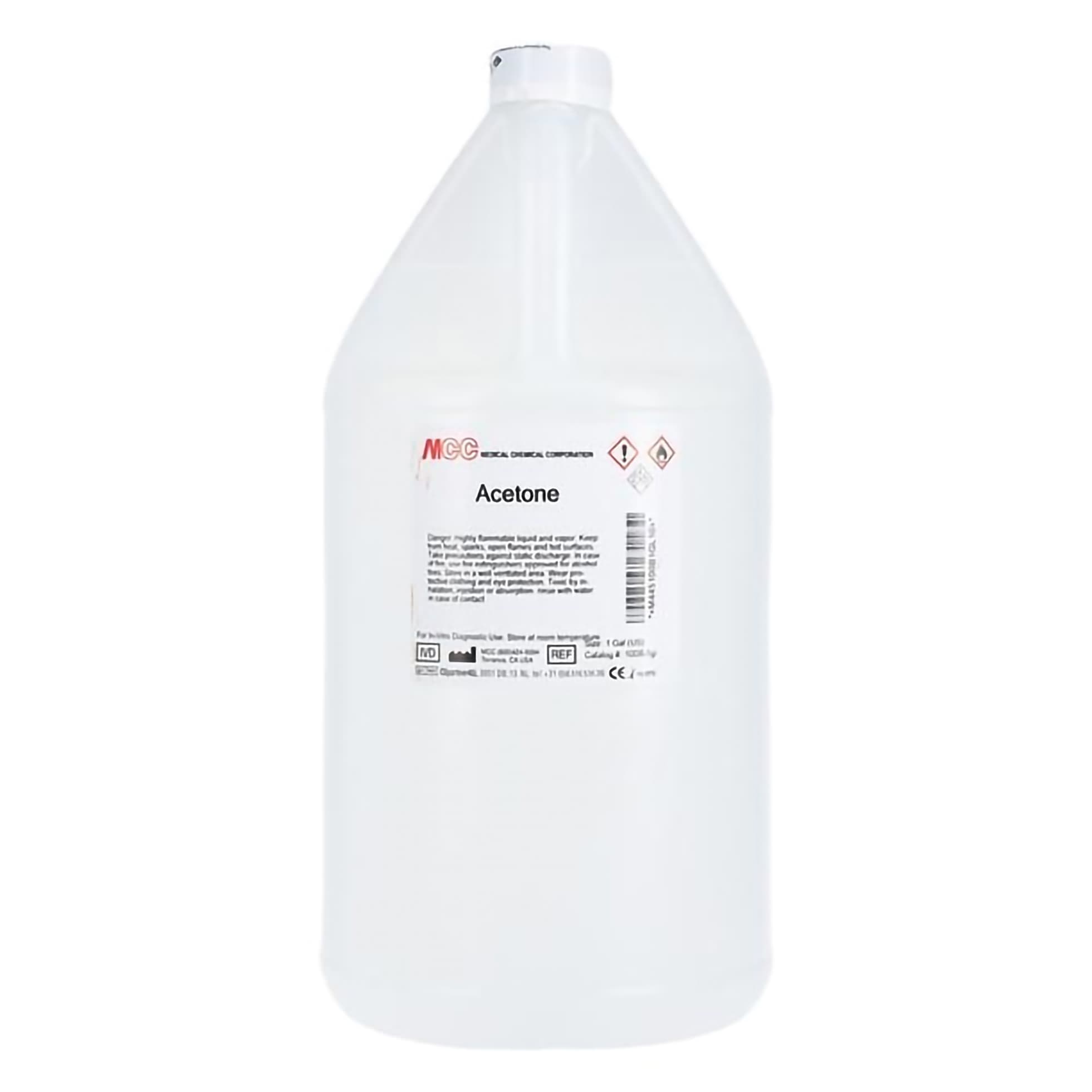 Medical Chemical Chemistry Reagent Acetone 100% v/v Liquid - 1 Gallon - Image 1