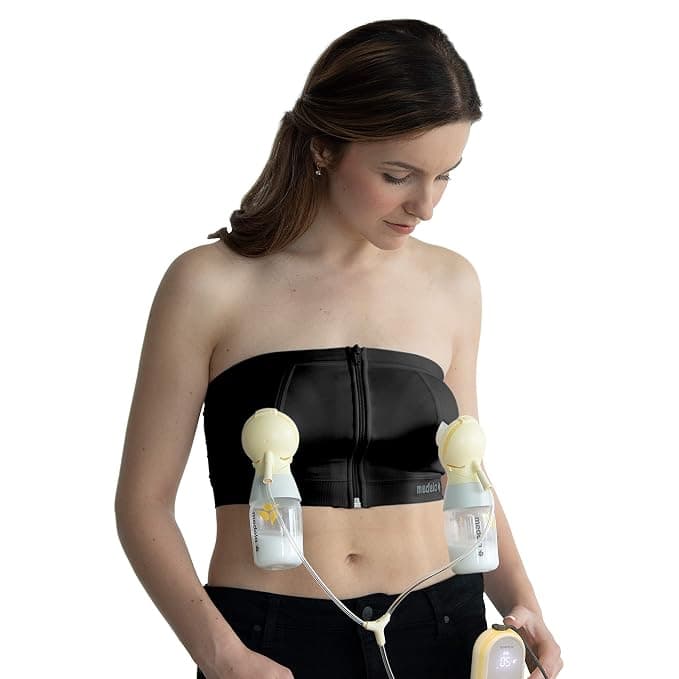 Medela Easy Expression Breast Pump Bustier, Medium, Black - Case of 3 - Image 1