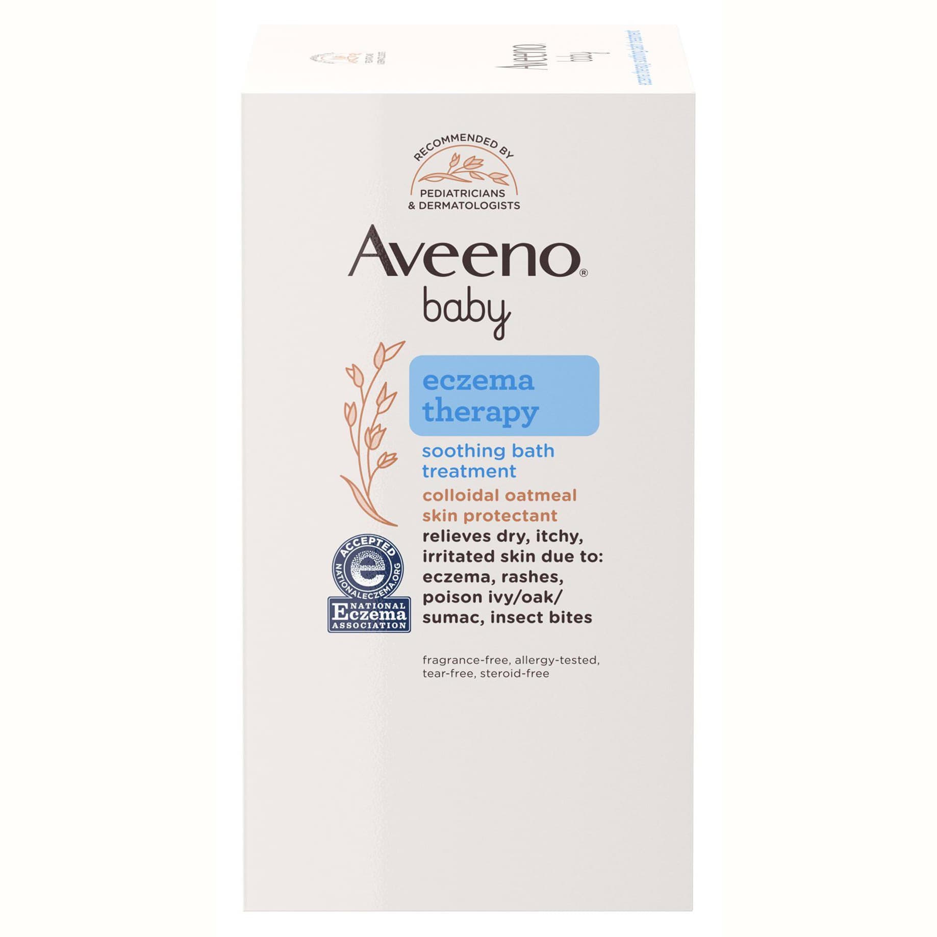 Aveeno Bath Additive Baby Eczema Therapy Powder, 3.75 oz - Box of 5 - Image 2