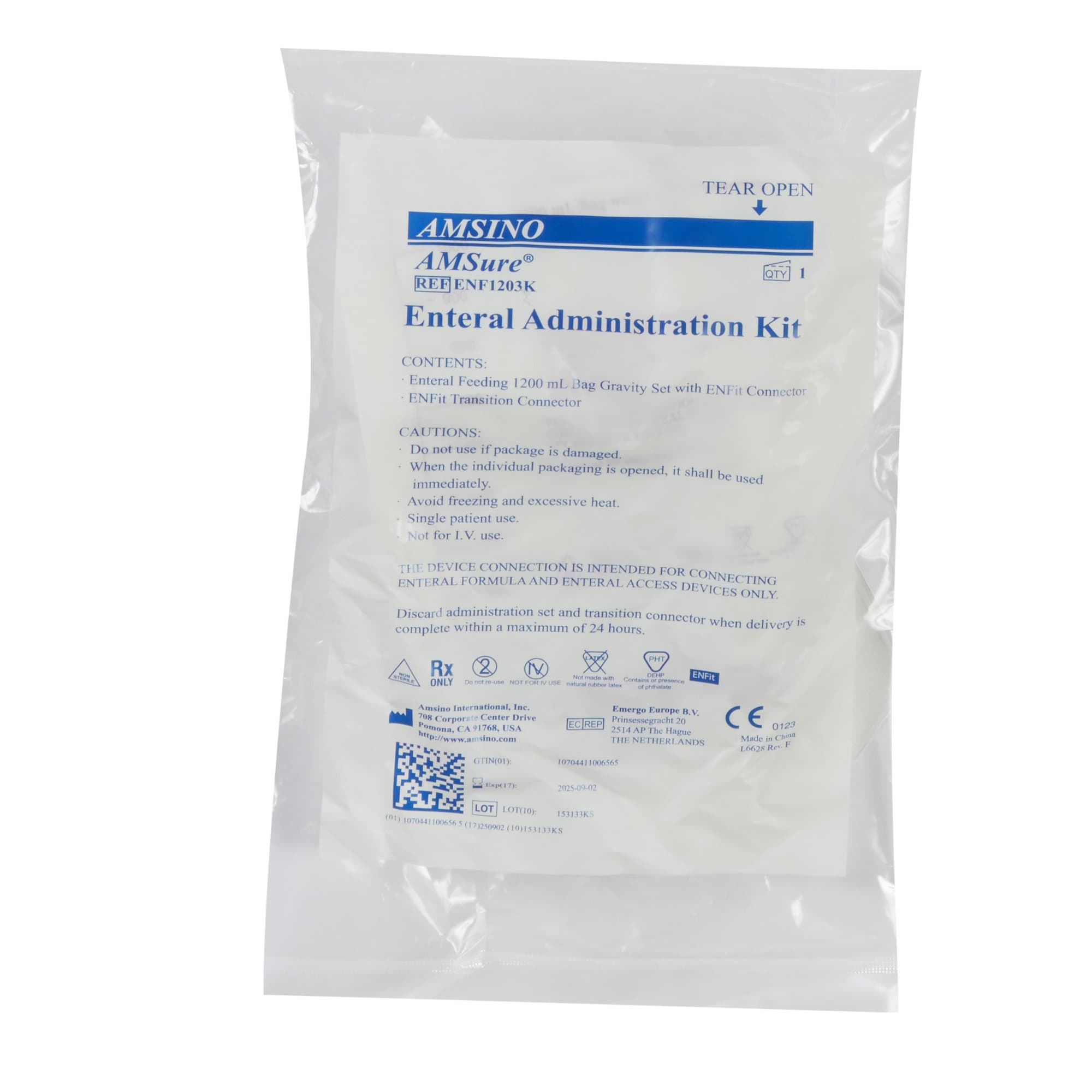 Alcor AMSure Gravity Feeding Bag Set with EnFit - Image 2