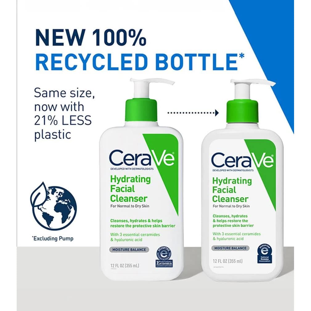 CeraVe Hydrating Facial Cleanser, 12 oz - Image 3