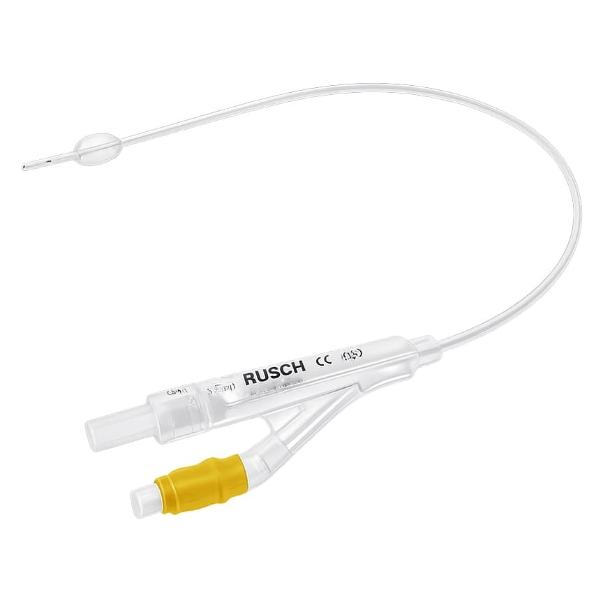 Rusch Silkomed 100% Silicone 2-Way Foley Catheter, 20 Fr, 5cc Balloon - Each - Image 1