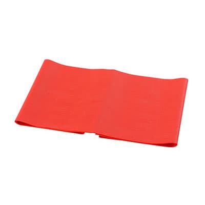 CanDo Latex-Free Exercise Band, 5 Foot Singles, Red, Light - Image 1