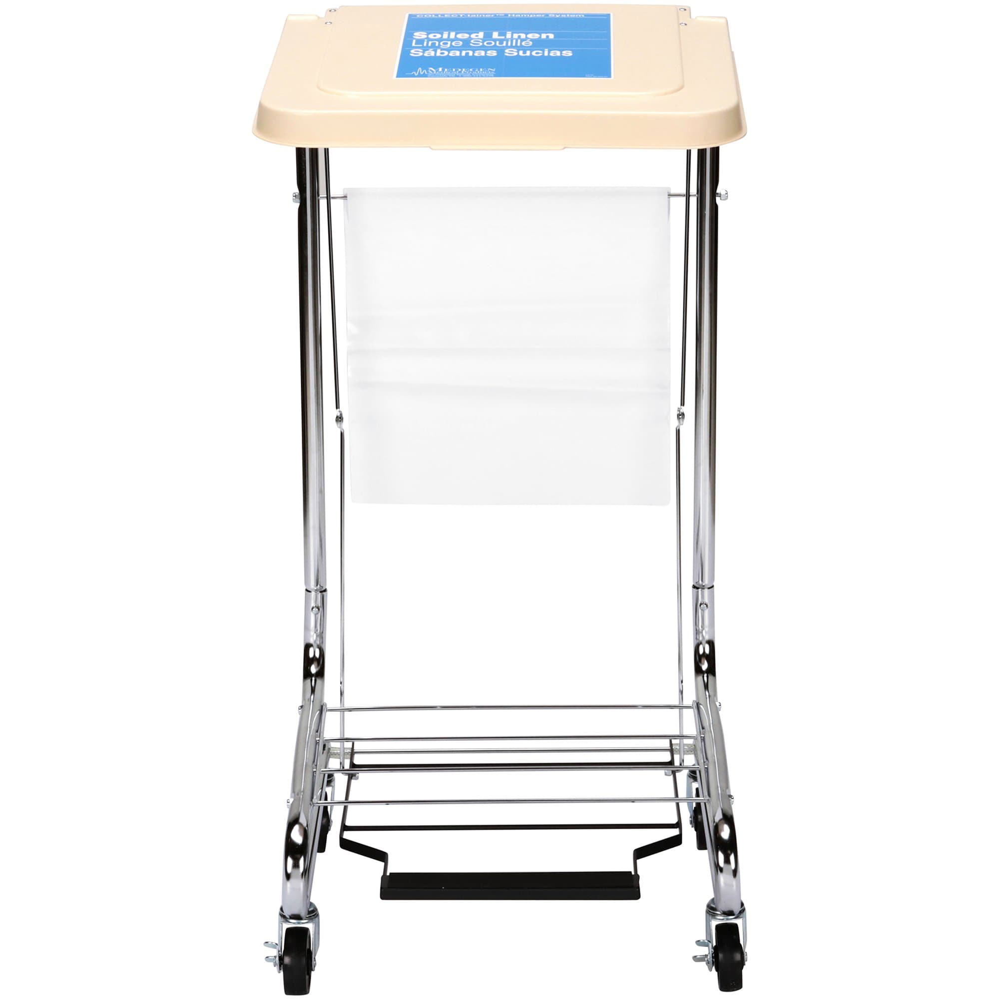 McKesson Hamper Stand Soiled Linen with Foot Pedal Self‑Closing Lid - Image 2