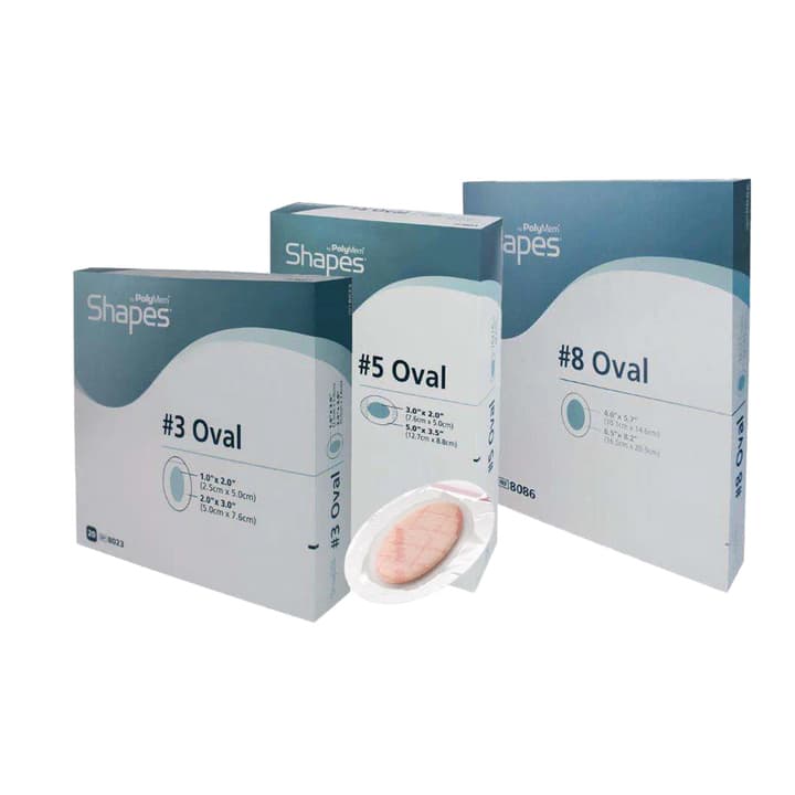 PolyMem Oval Shapes Film Adhesive Dressing - Image 1