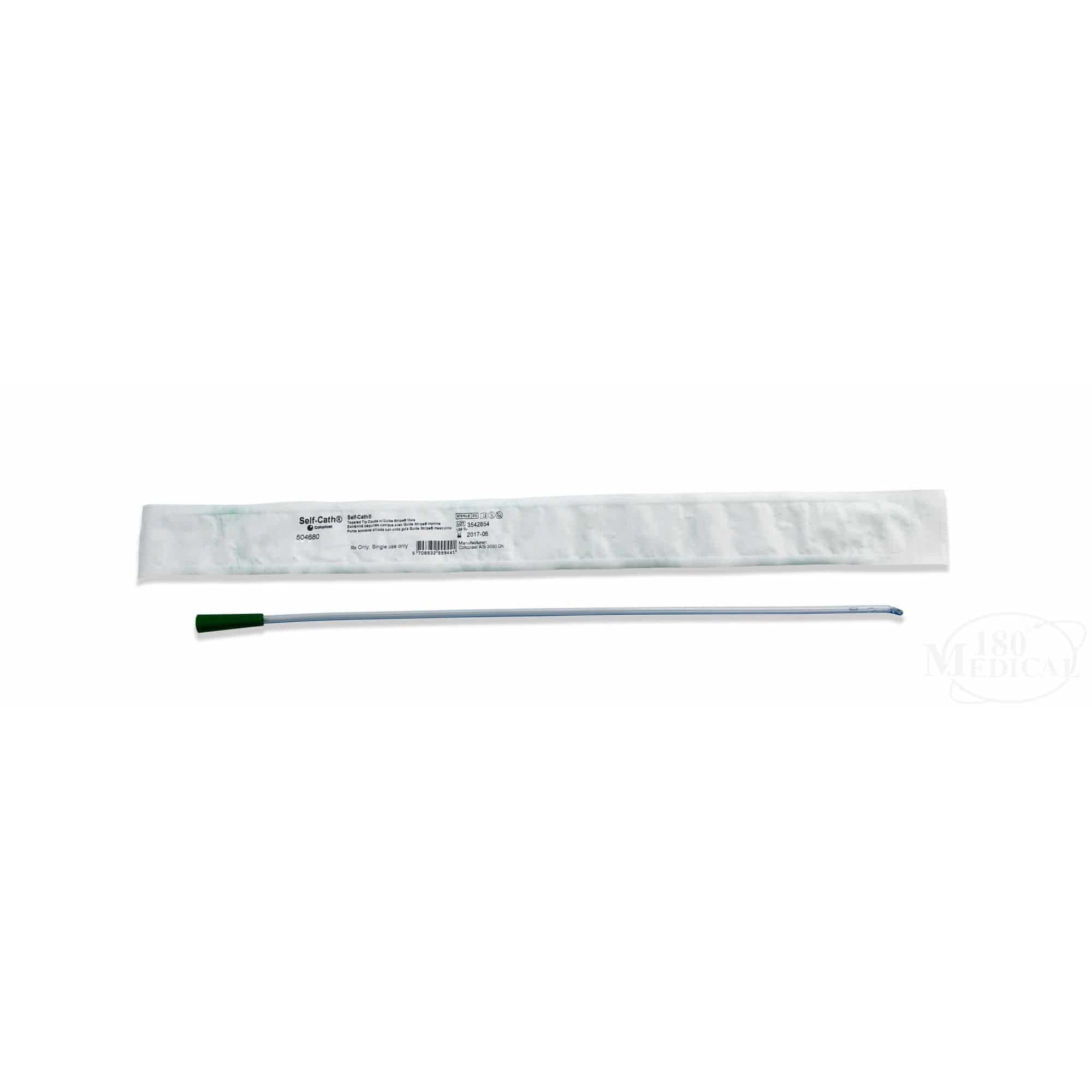 Self-Cath Tapered Coude Tip Intermittent Catheter, 8 Fr, 16" - Each - Image 1