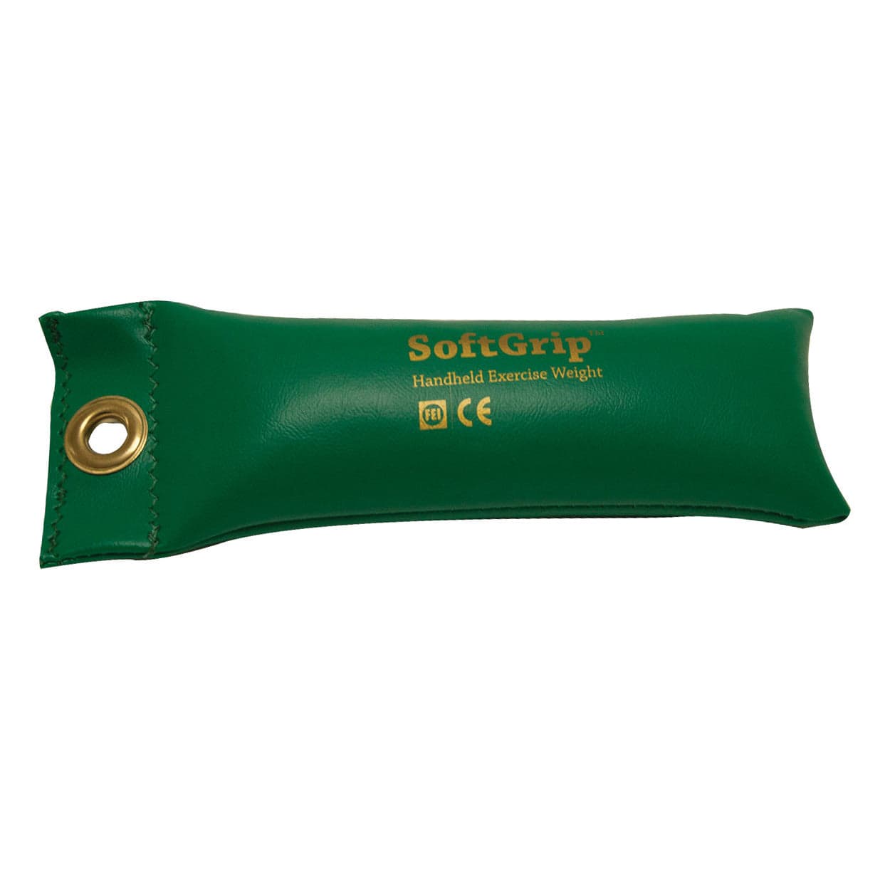 CanDo SoftGrip Hand Weights, Green, 2 Lbs - Image 1