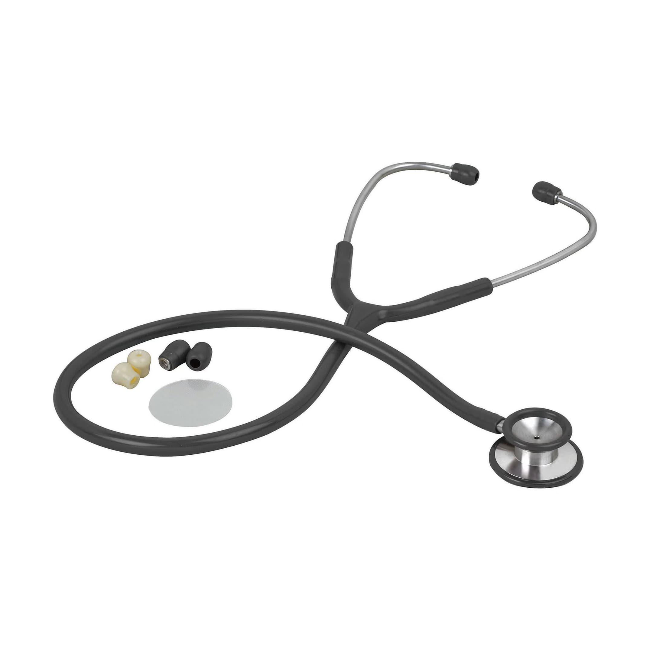 Veridian Classic Stethoscope, Double-Sided Chestpiece, Black - Case of 50 - Image 1