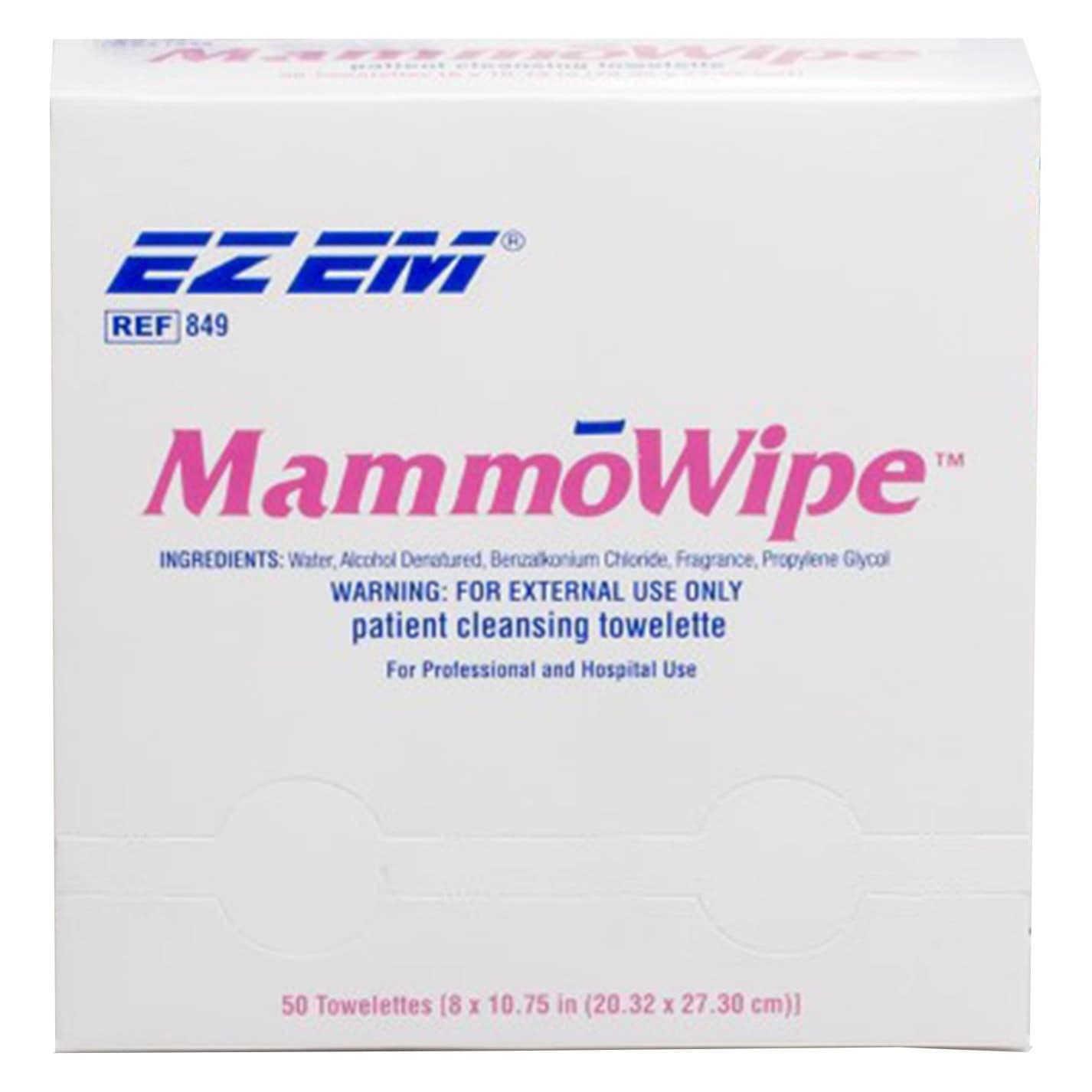 EZ EM MammoWipe Cleansing Towelette - Image 2