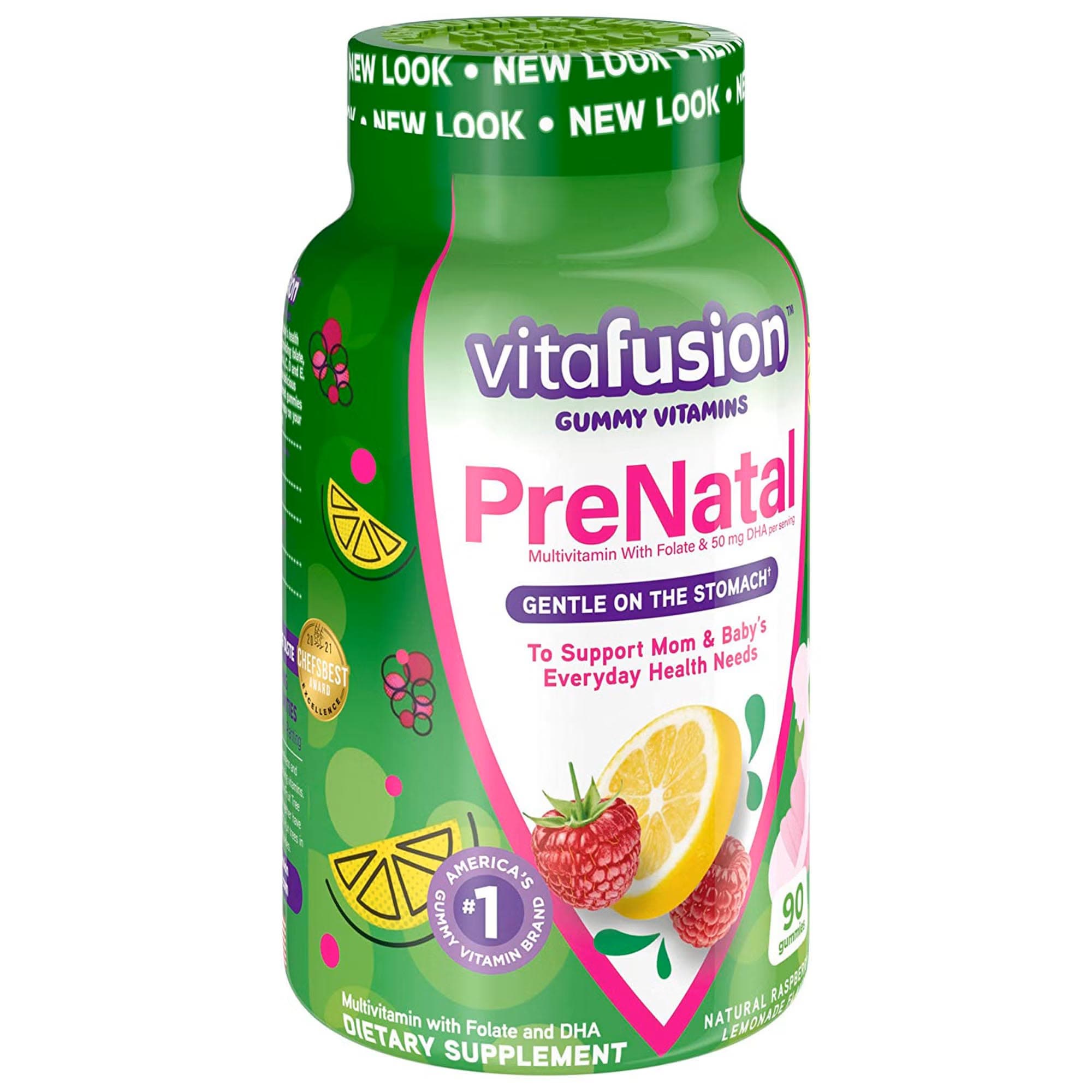 Church and Dwight Prenatal Vitamin Gummies, Fruit Flavors - Bottle of 90 - Image 1