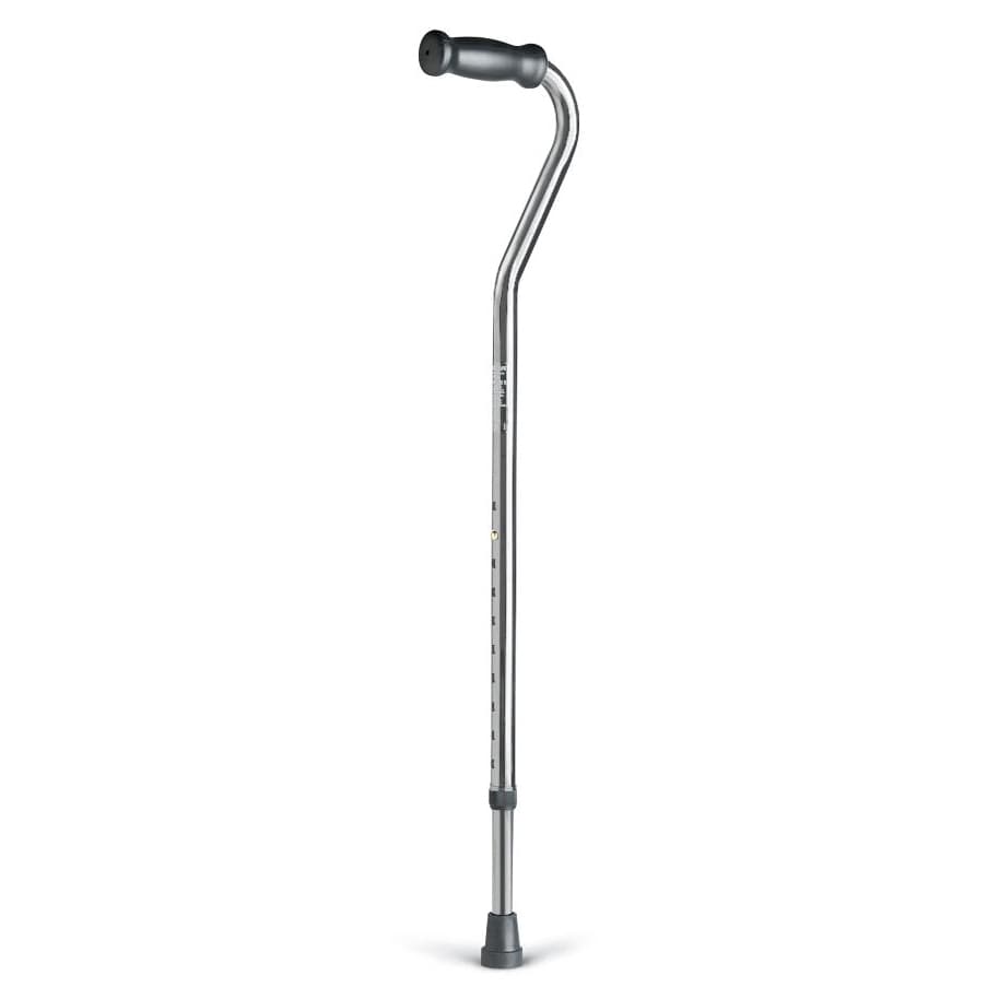 Medline Premium Offset Handle Walking Cane, Single Point