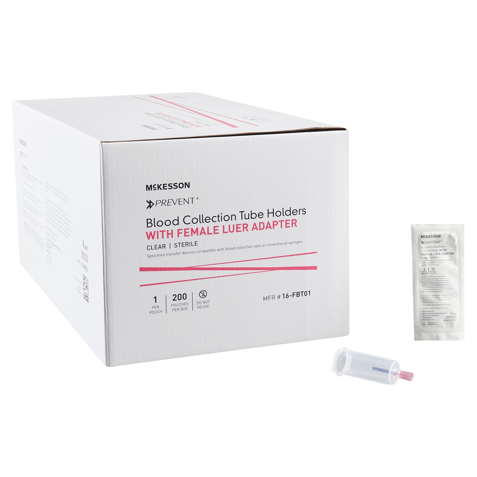 McKesson Blood Transfer Device with Female Luer Adapter - Box of 200 - Image 1