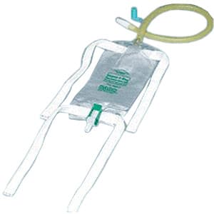 Dispoz-A-Bag Leg Bag with Flip-Flo Valve and Extension Tubing, 32 Ounce - Each - Image 1